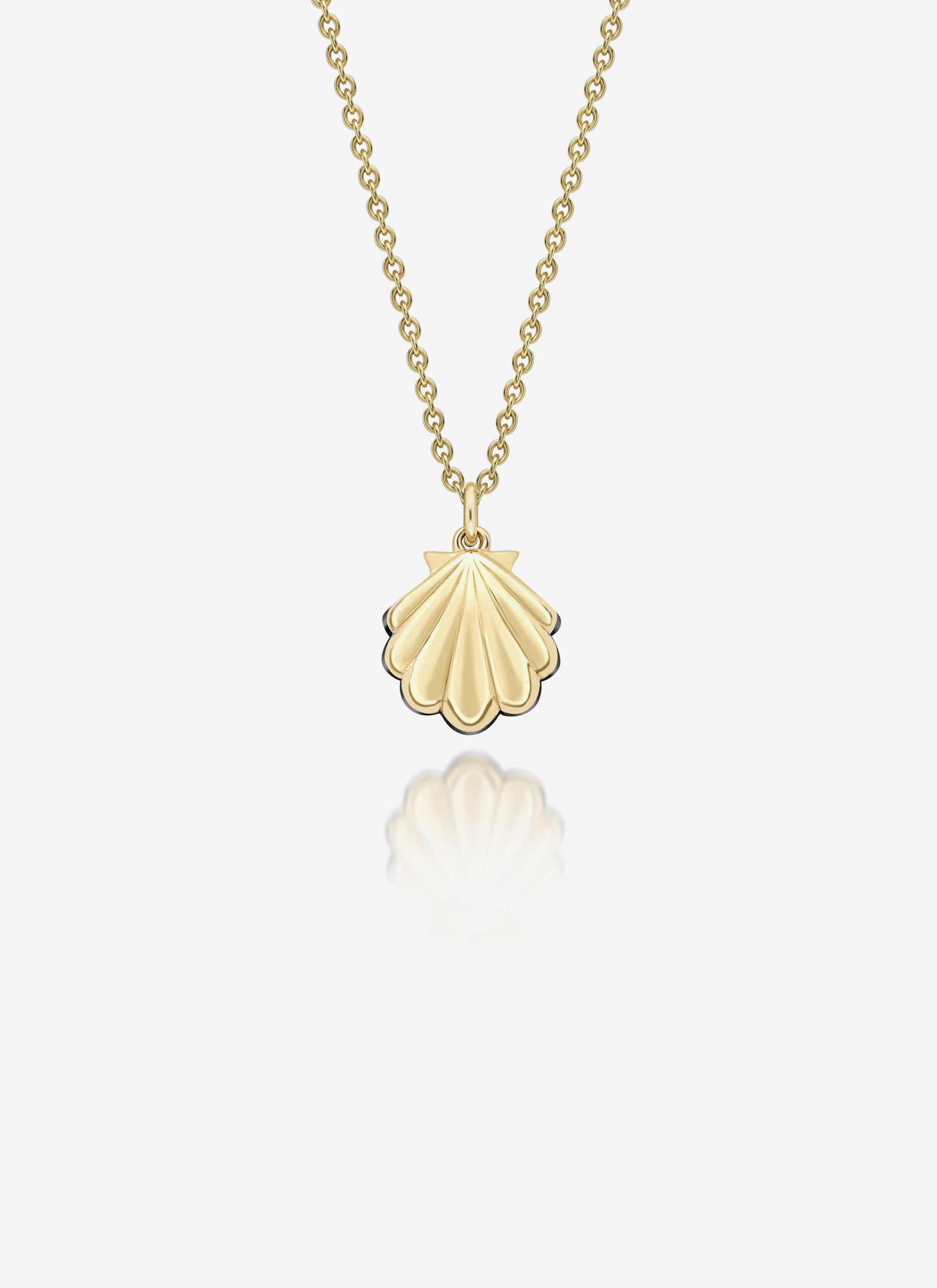 Beaches Mini Shell Diamond Necklace