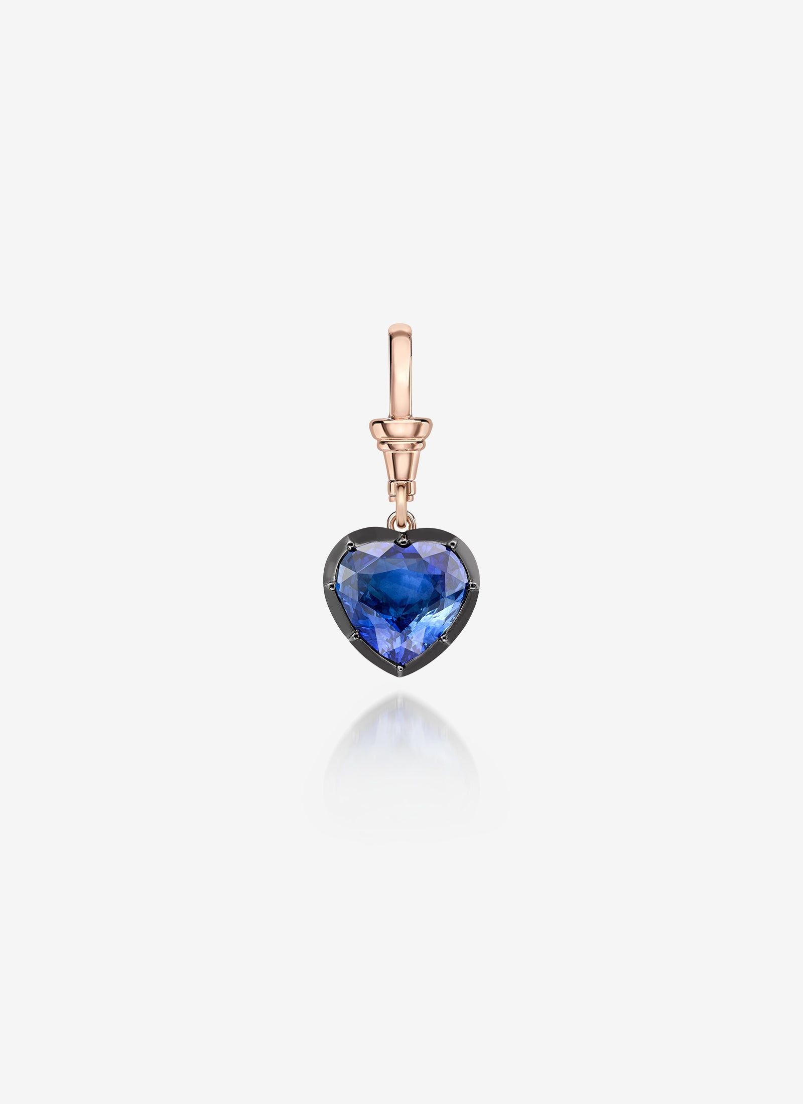 Ball n Chain 5.25ct Heart-Shaped Sapphire Pendant