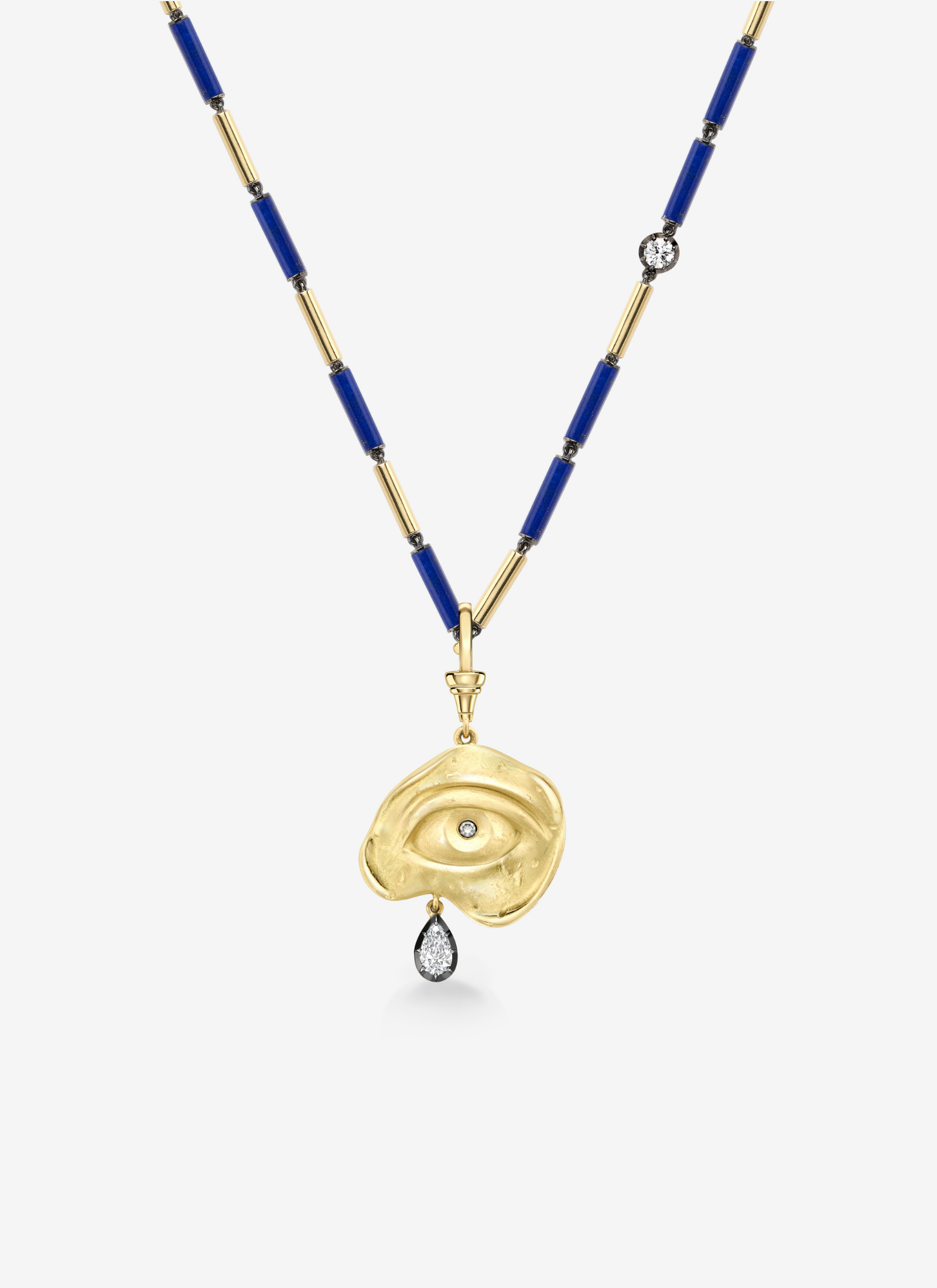 Pendant - Yellow Gold and Diamond Cry Baby (Medallions)