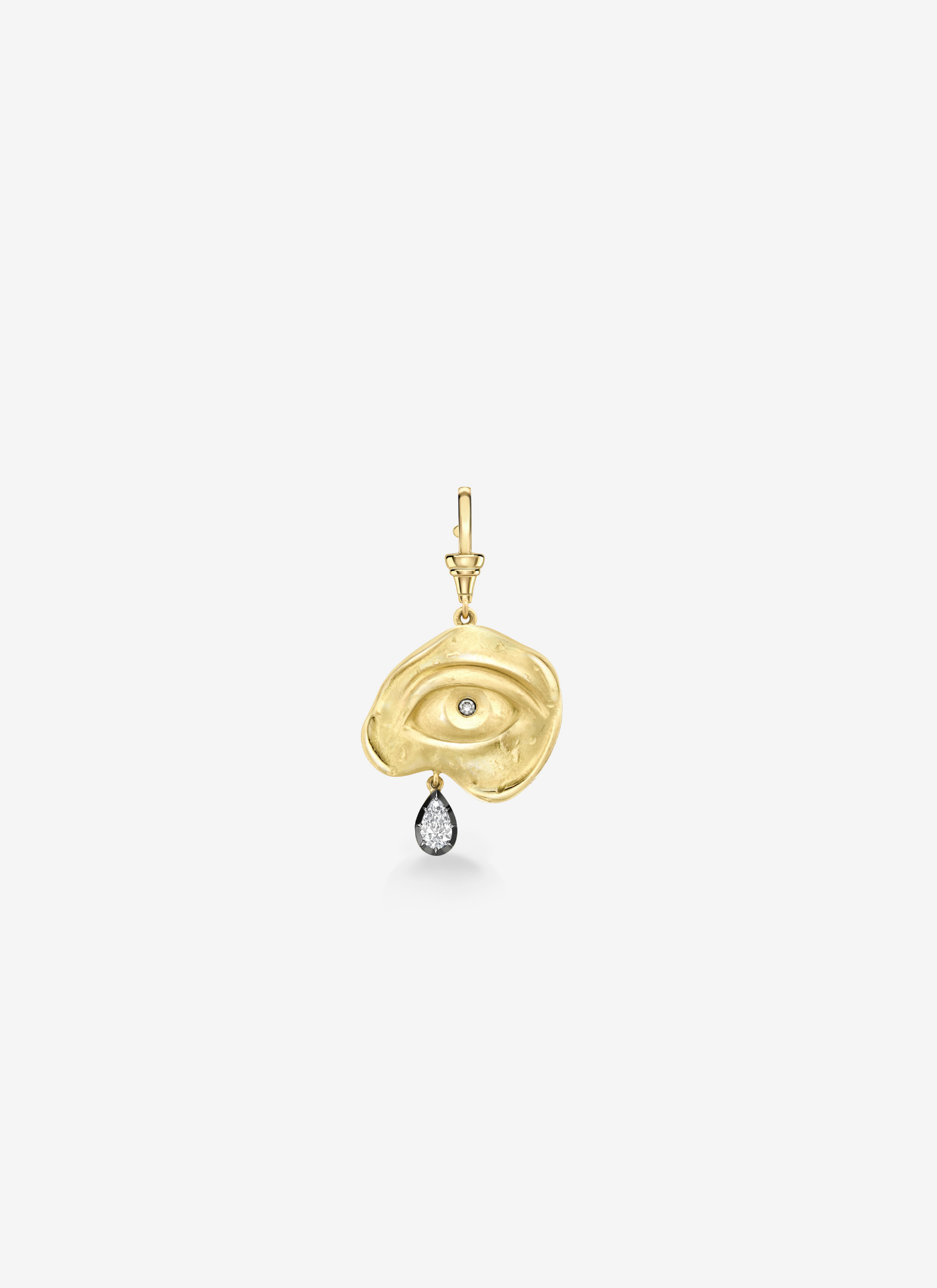 Pendant - Yellow Gold and Diamond Cry Baby (Medallions)