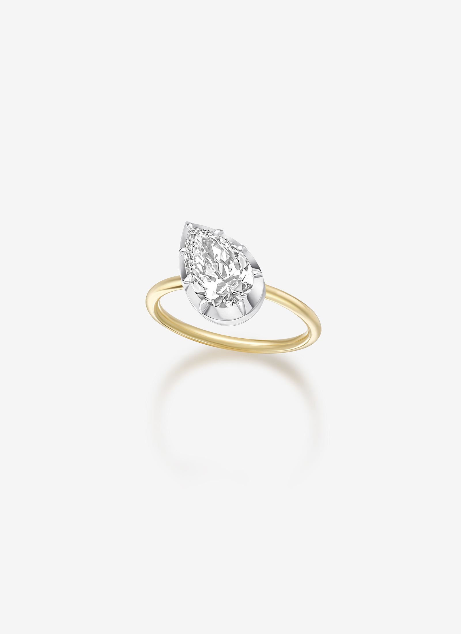BB Ring - Diamond Tilted Pear 2.03ct