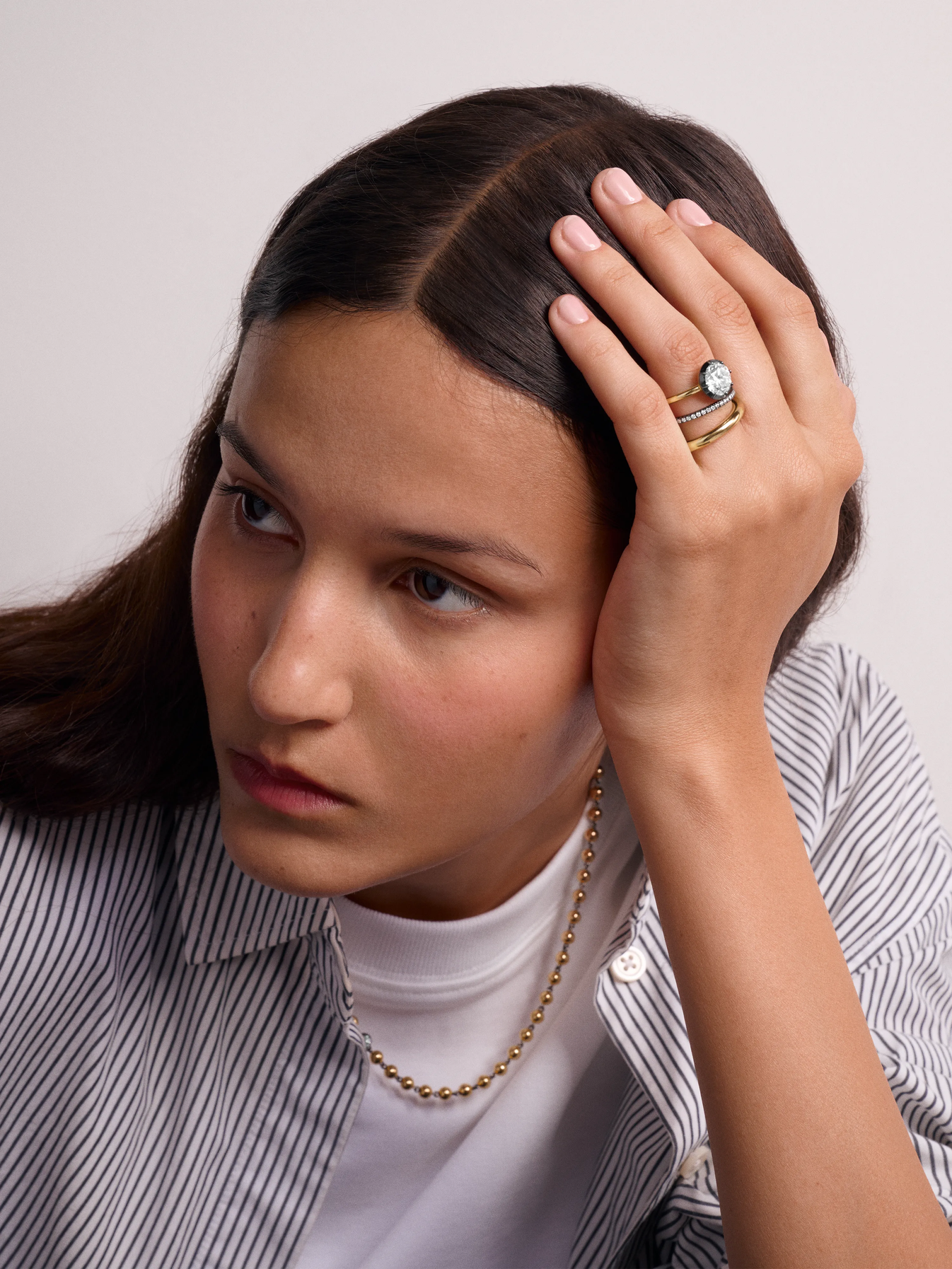 Eternity Band Super Fine - Blackened Gold