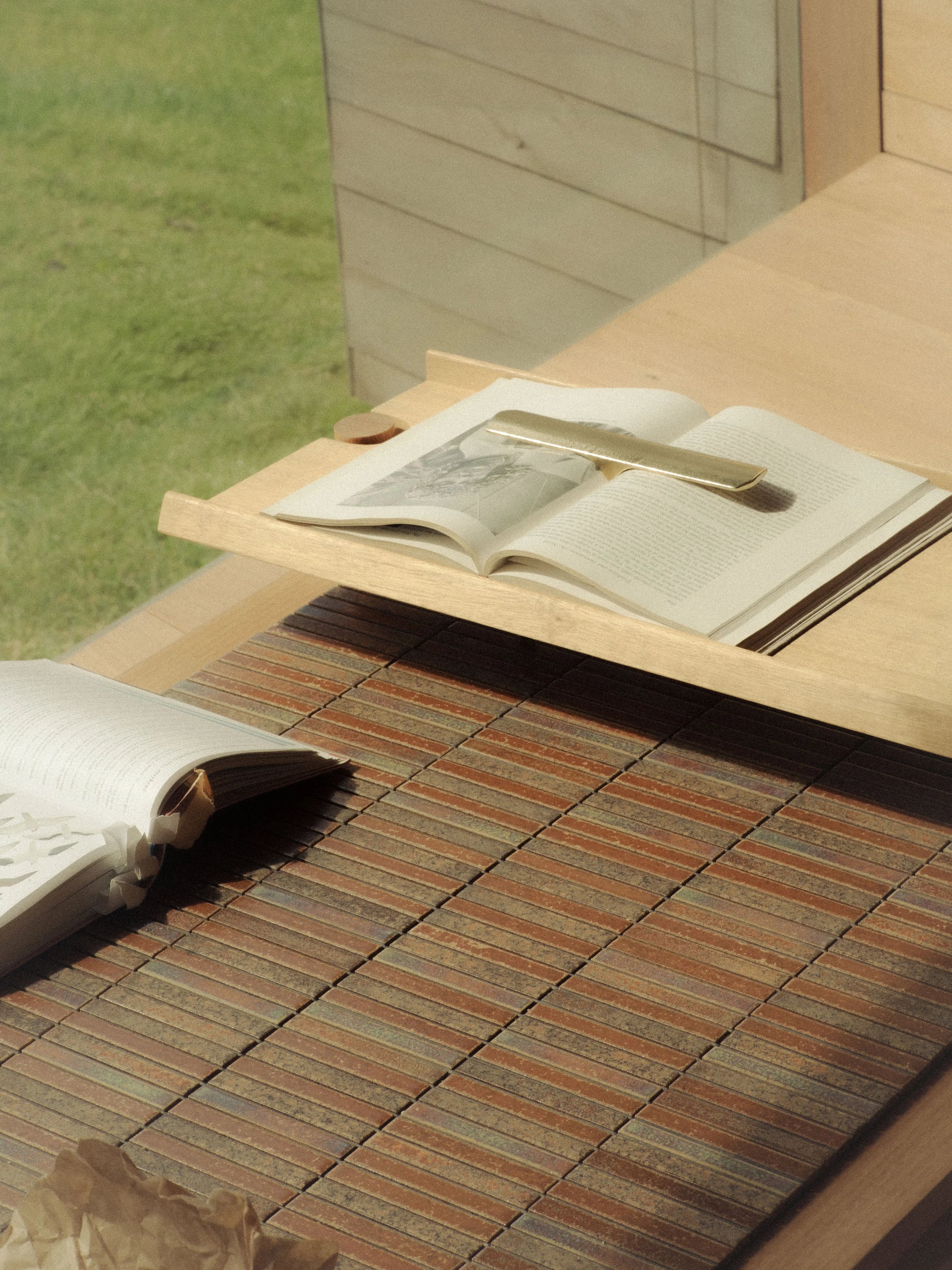 Book Weight - Bronzed Brass