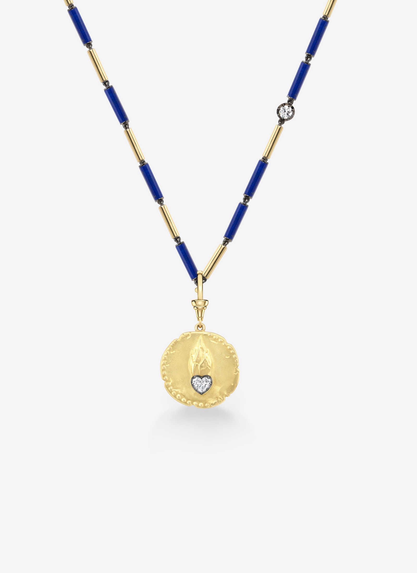 Pendant - Yellow Gold and Diamond Wild at Heart (Medallions)