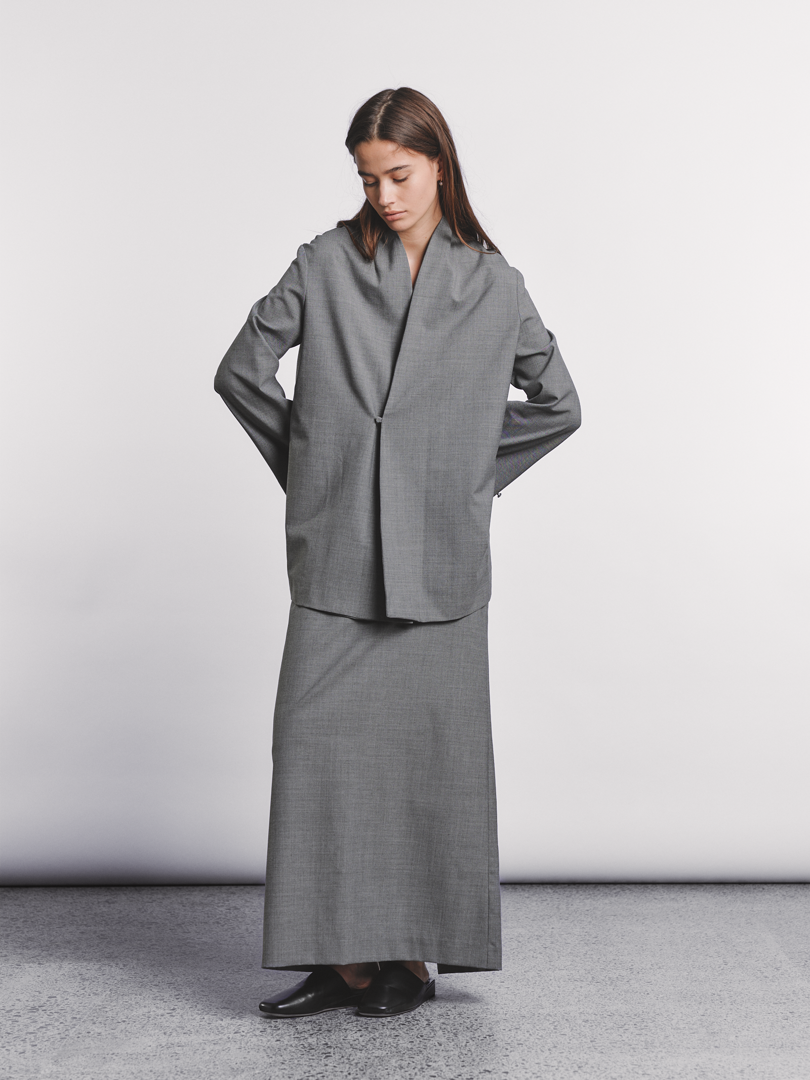 Nova Jacket - Grey Suiting