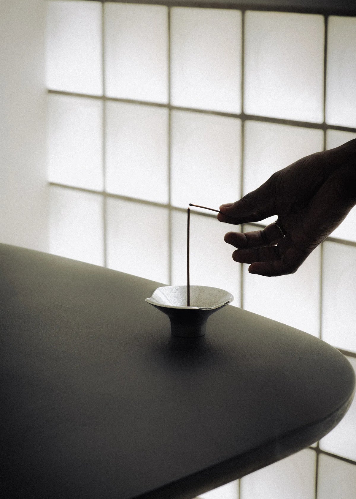 Mono Incense Holder in Aluminium