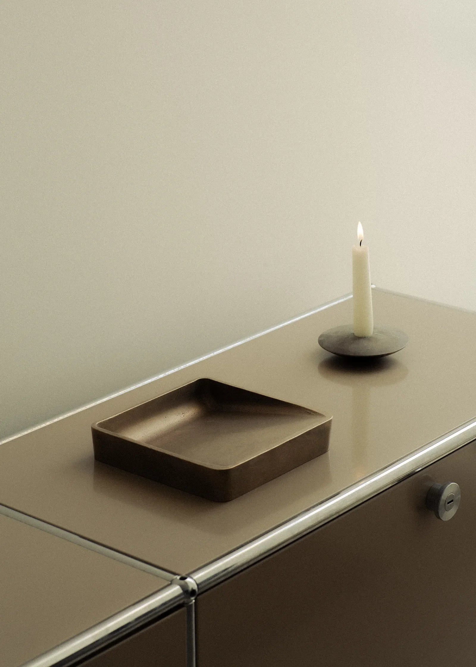 Rectangular Vide Poche in Bronze