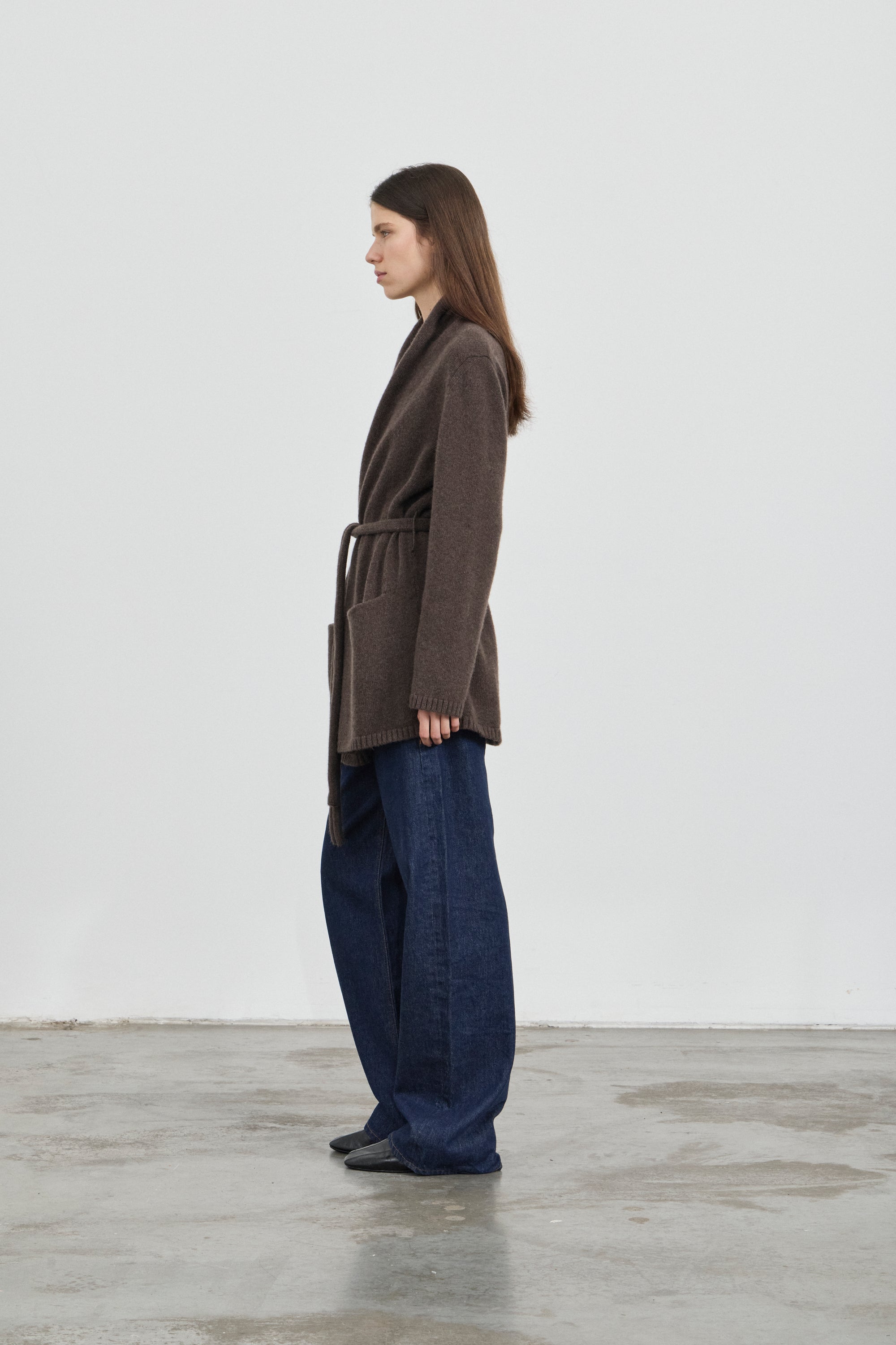 Huey Cardigan - Chocolate Melange