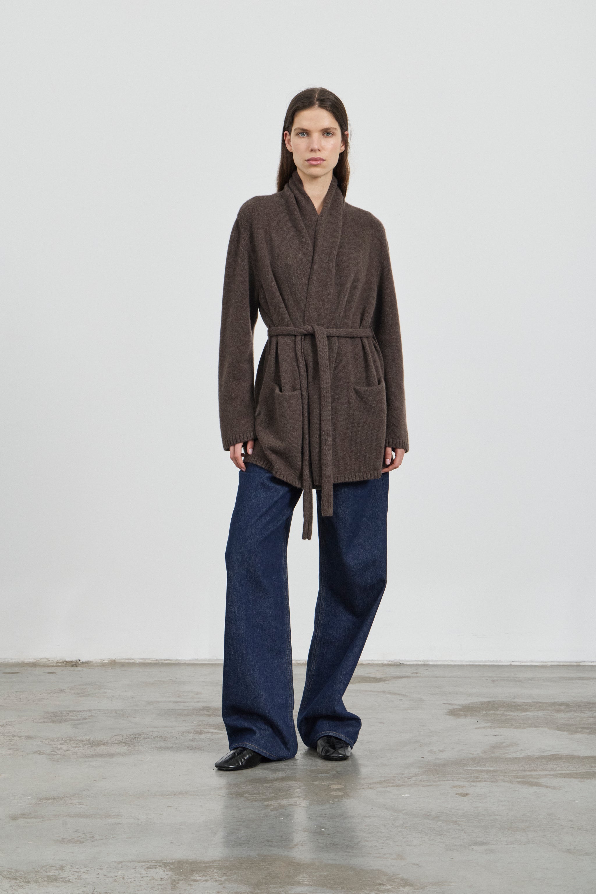Huey Cardigan - Chocolate Melange