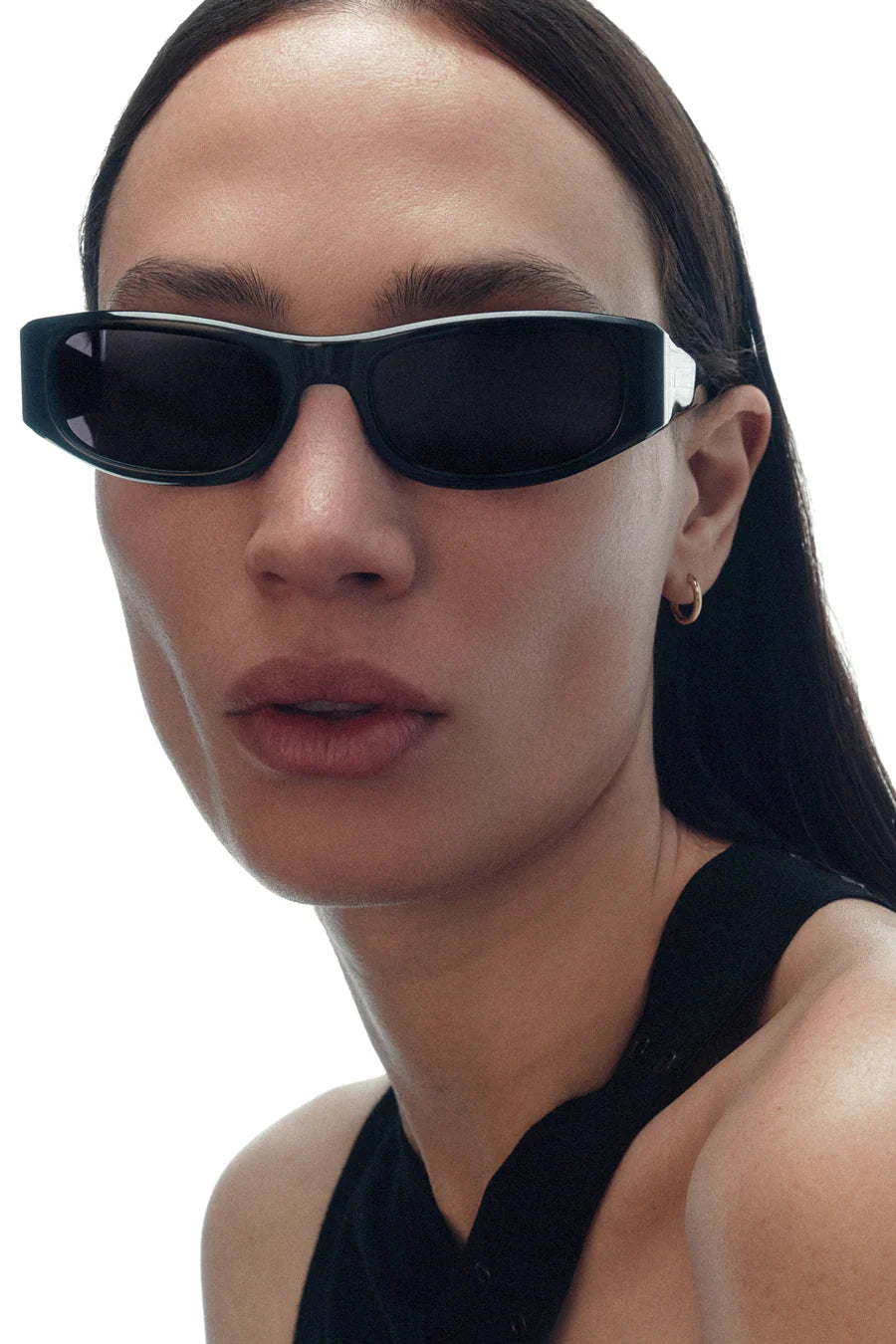 The Suede - Black with Black Lens