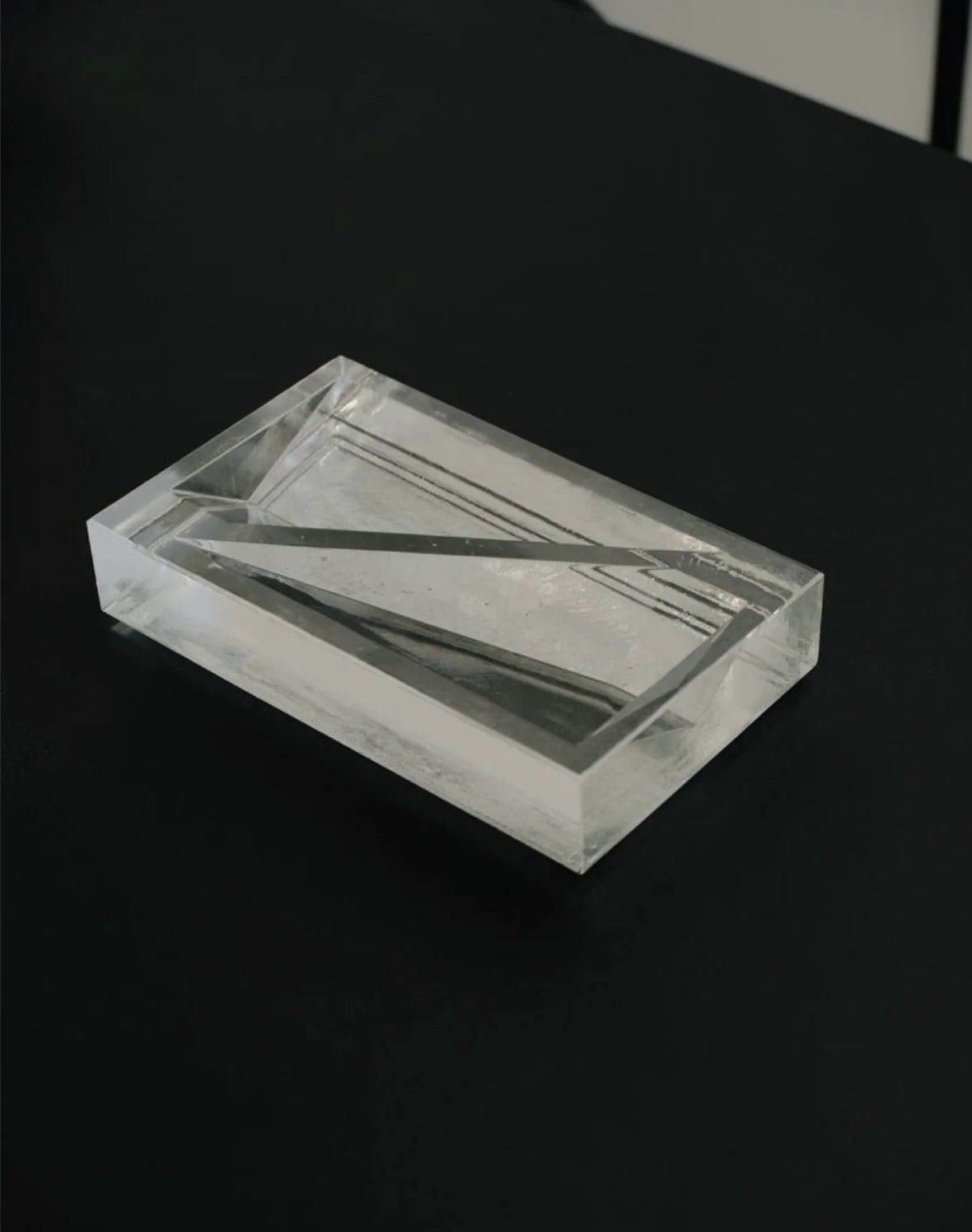 Block Tray in Glass