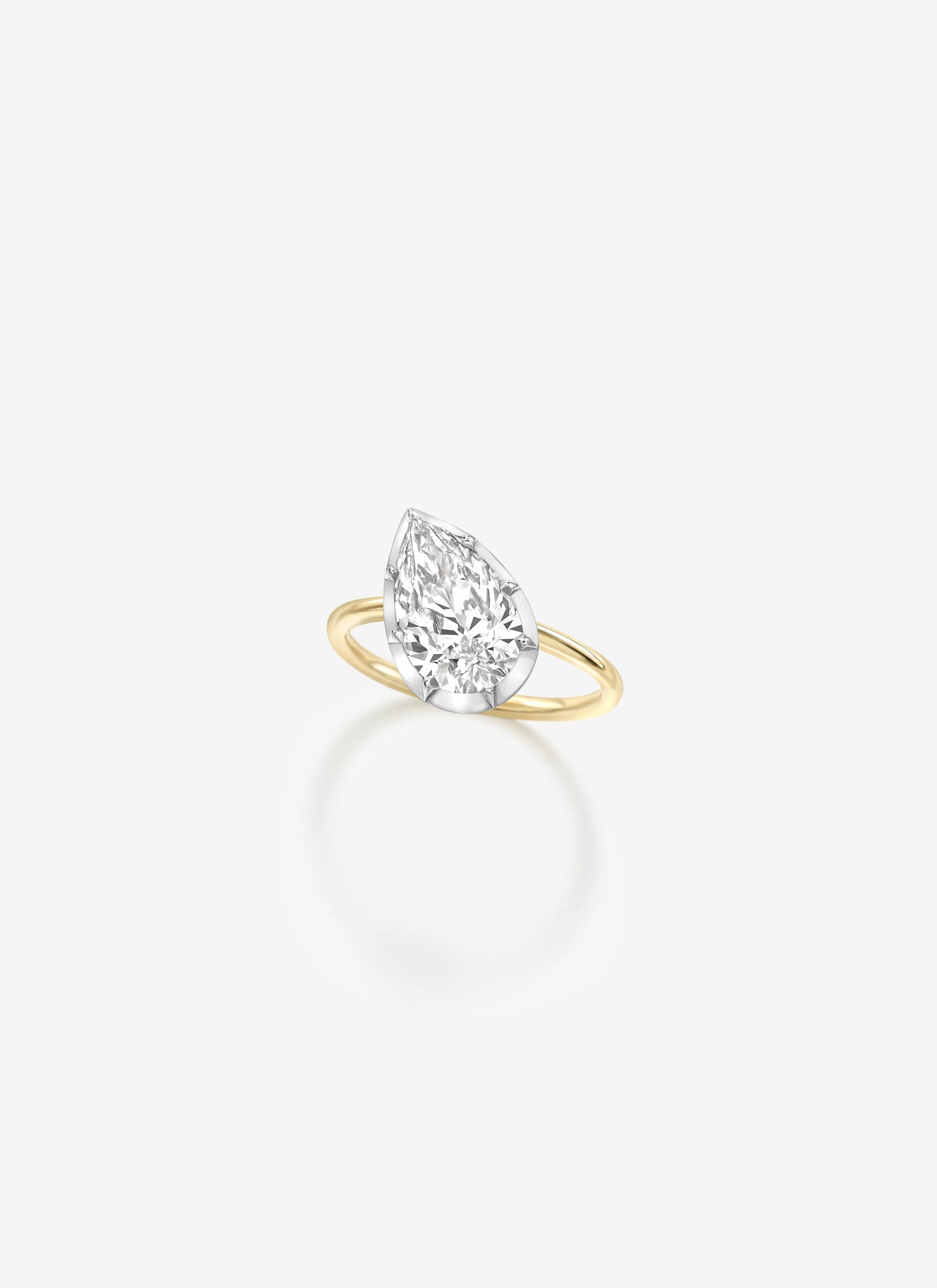 BB Ring - Diamond Tilted Pear 3.01ct