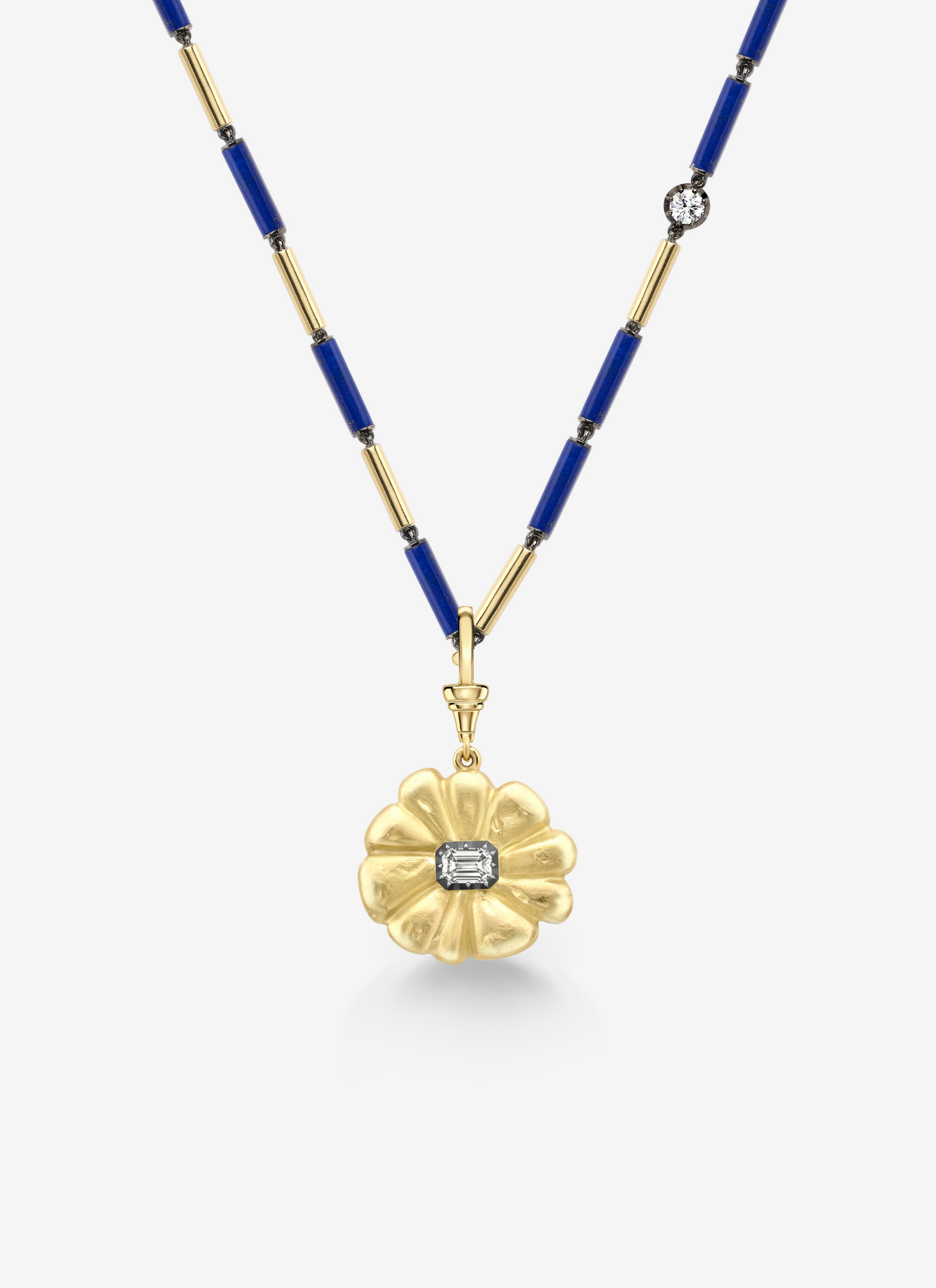 Pendant - Yellow Gold and Diamond Flower Power (Medallions)