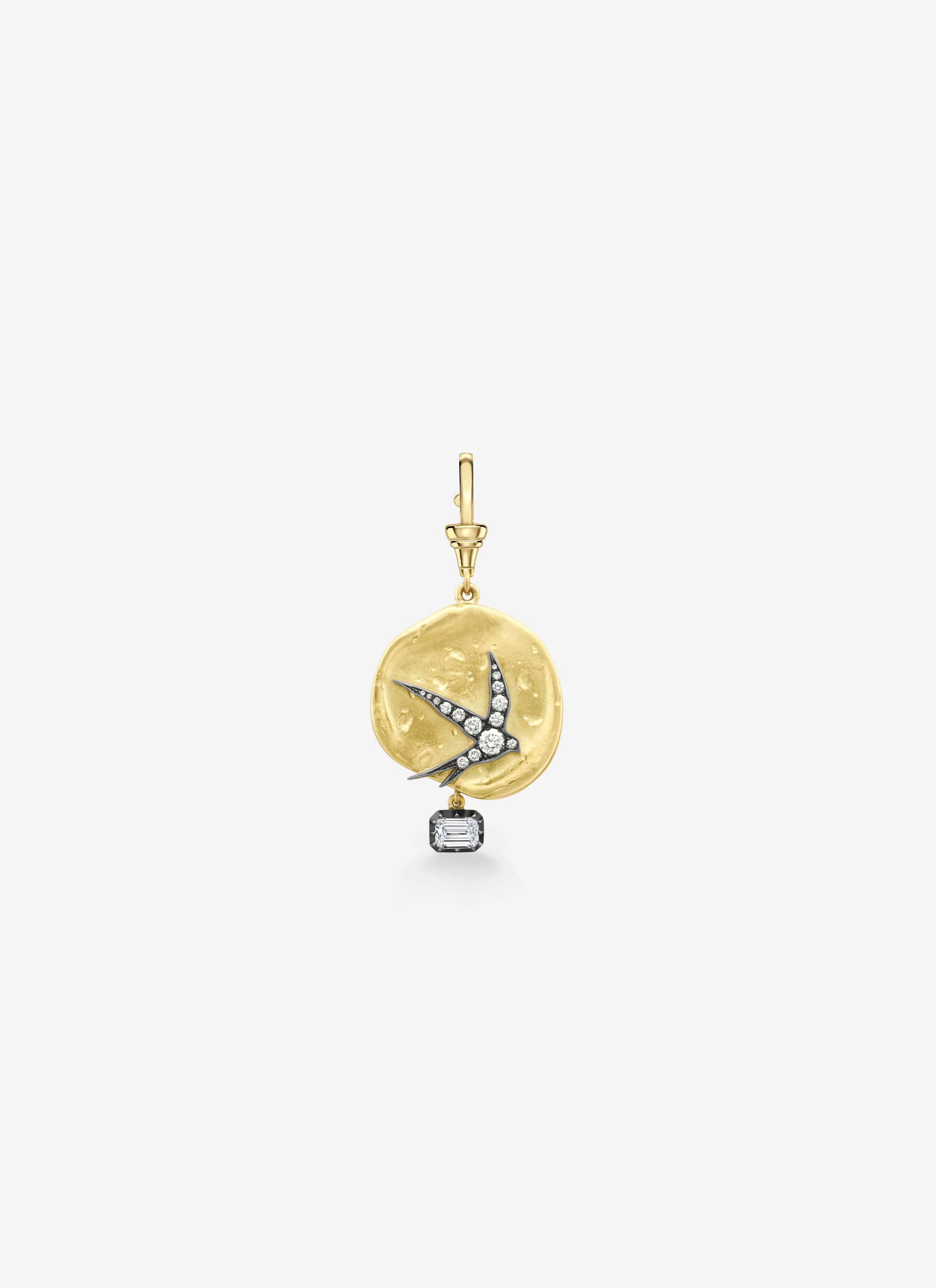 Pendant - Yellow Gold and Diamond Swallows and Amazons (Medallions)