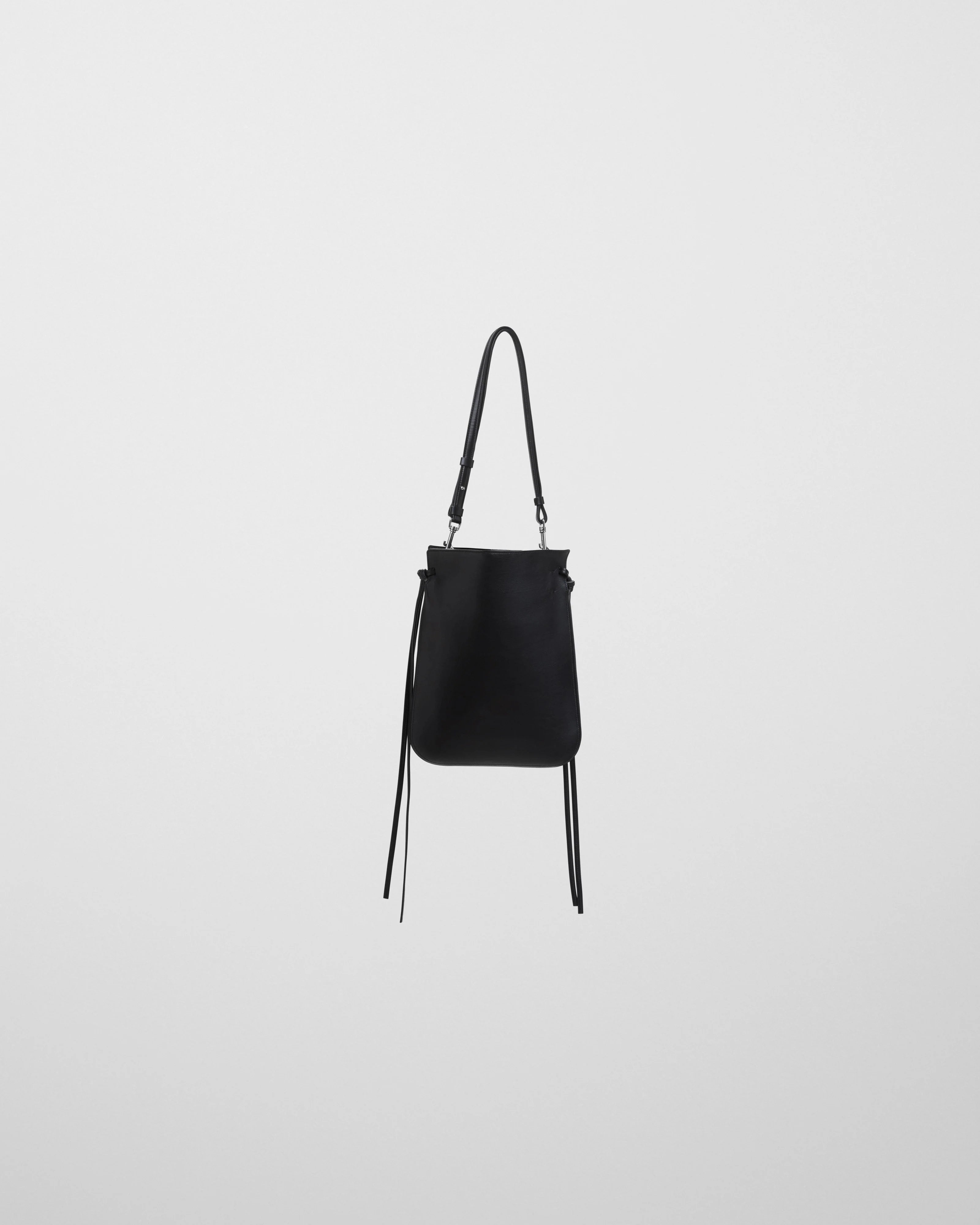 Gig Tie Pouch in Black Soft Calf Leather
