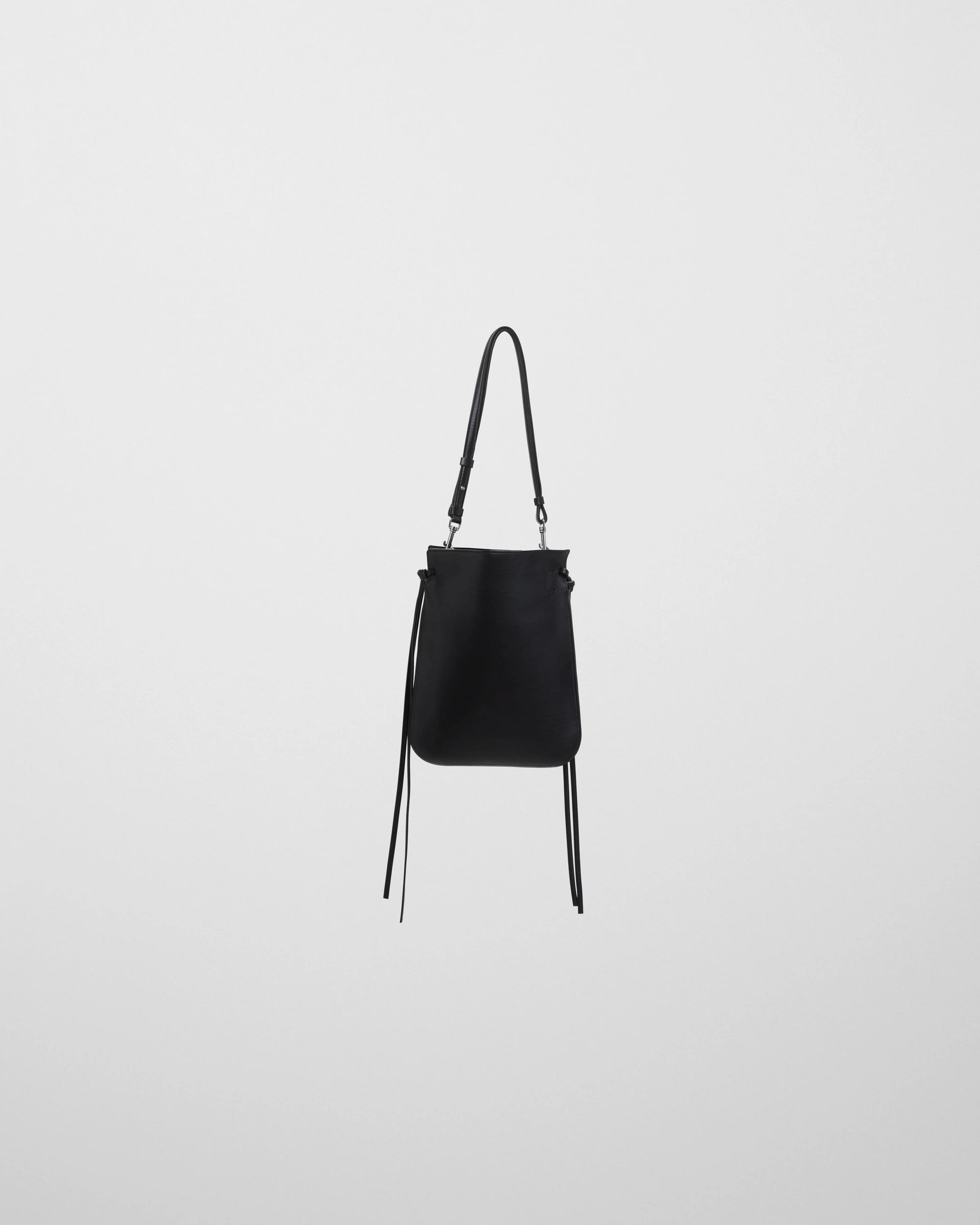 Gig Tie Pouch in Black Soft Calf Leather