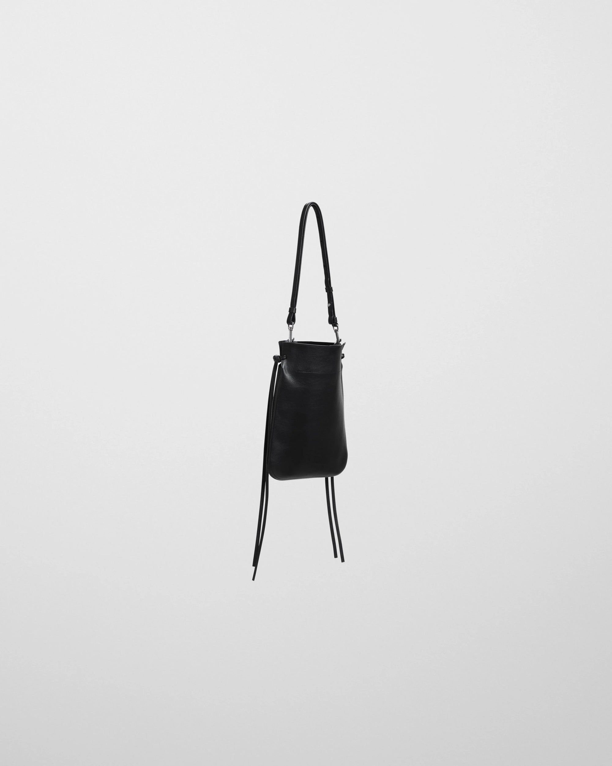 Gig Tie Pouch in Black Soft Calf Leather