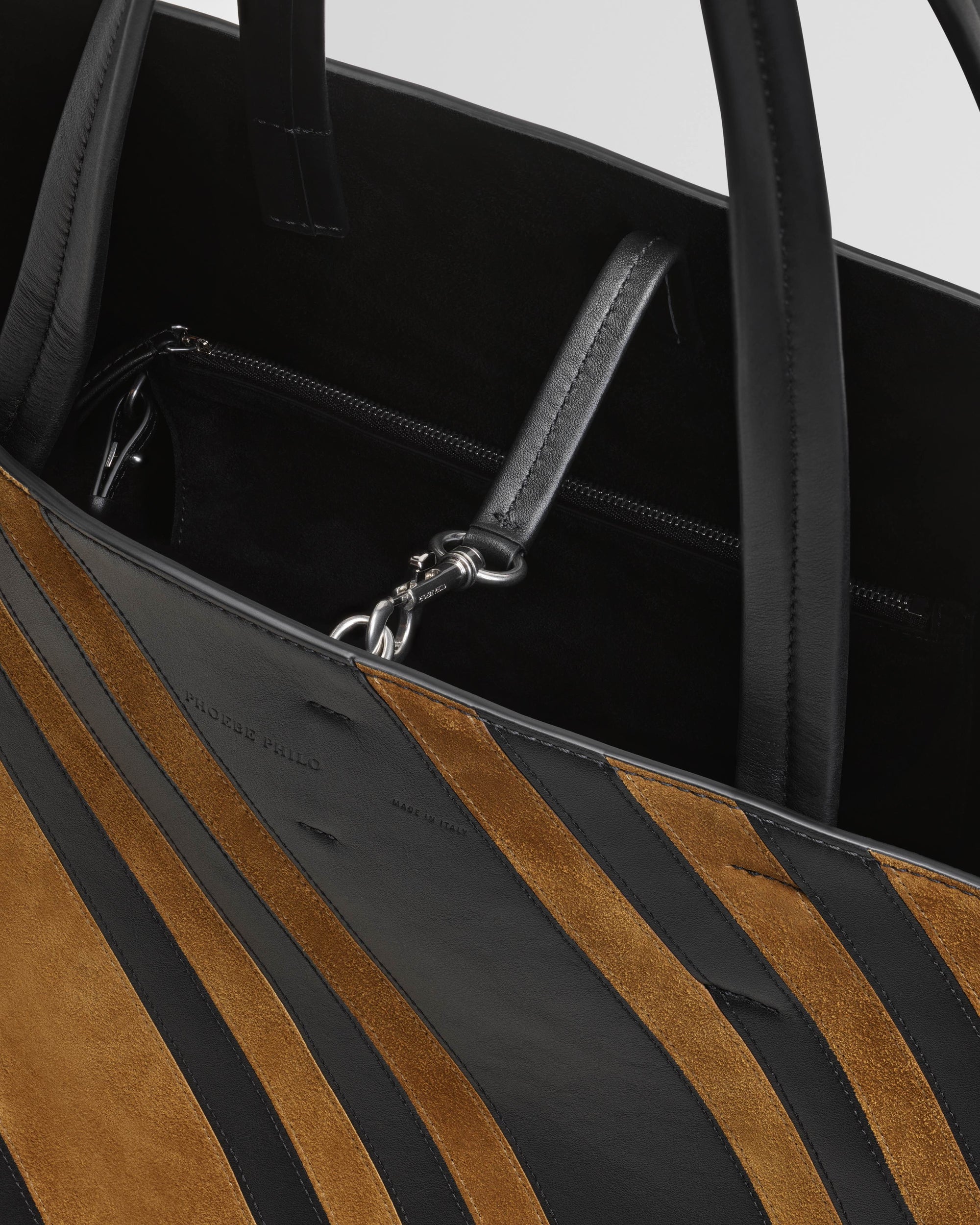 Basket Cabas - Suede Black/Toffee