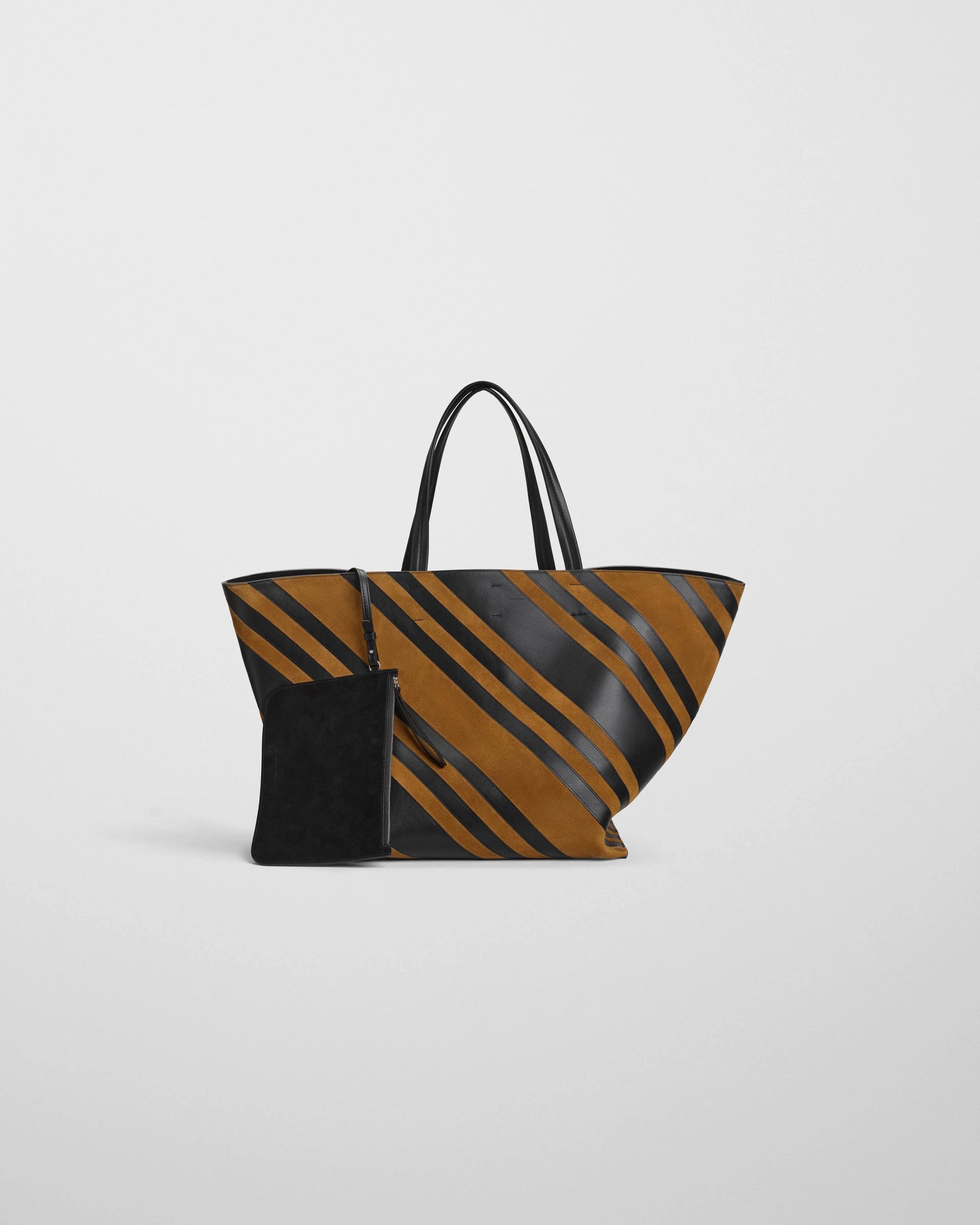 Basket Cabas - Suede Black/Toffee