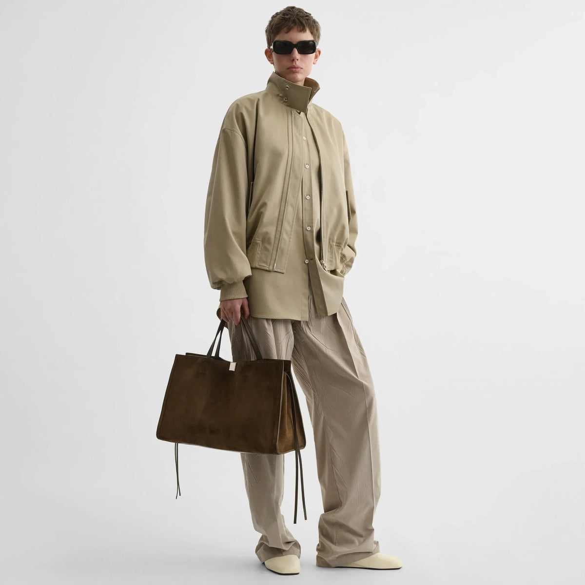 Medium Kit Cabas - Khaki Suede - Coming Soon