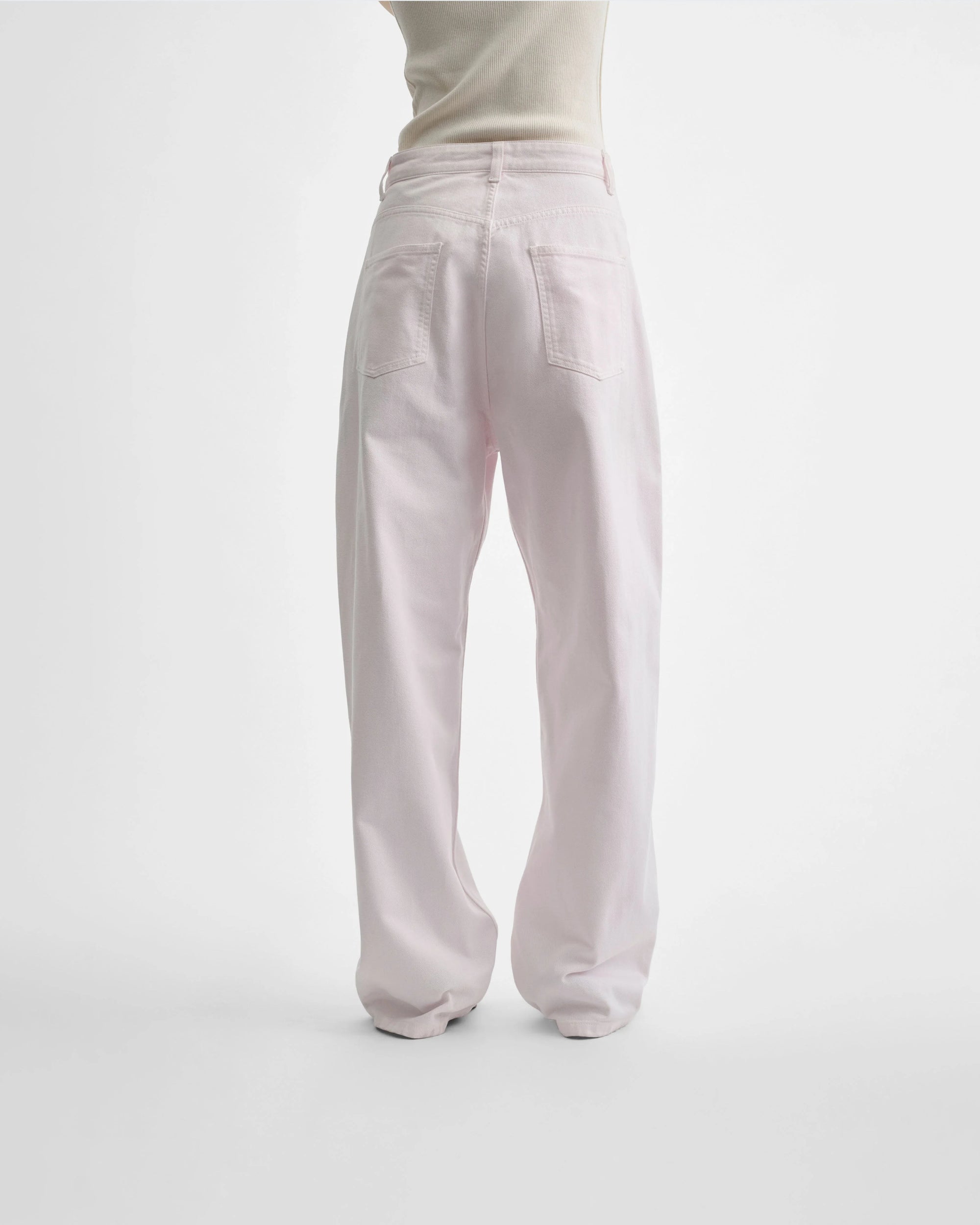 Low Rise Dropped Jeans - Peony