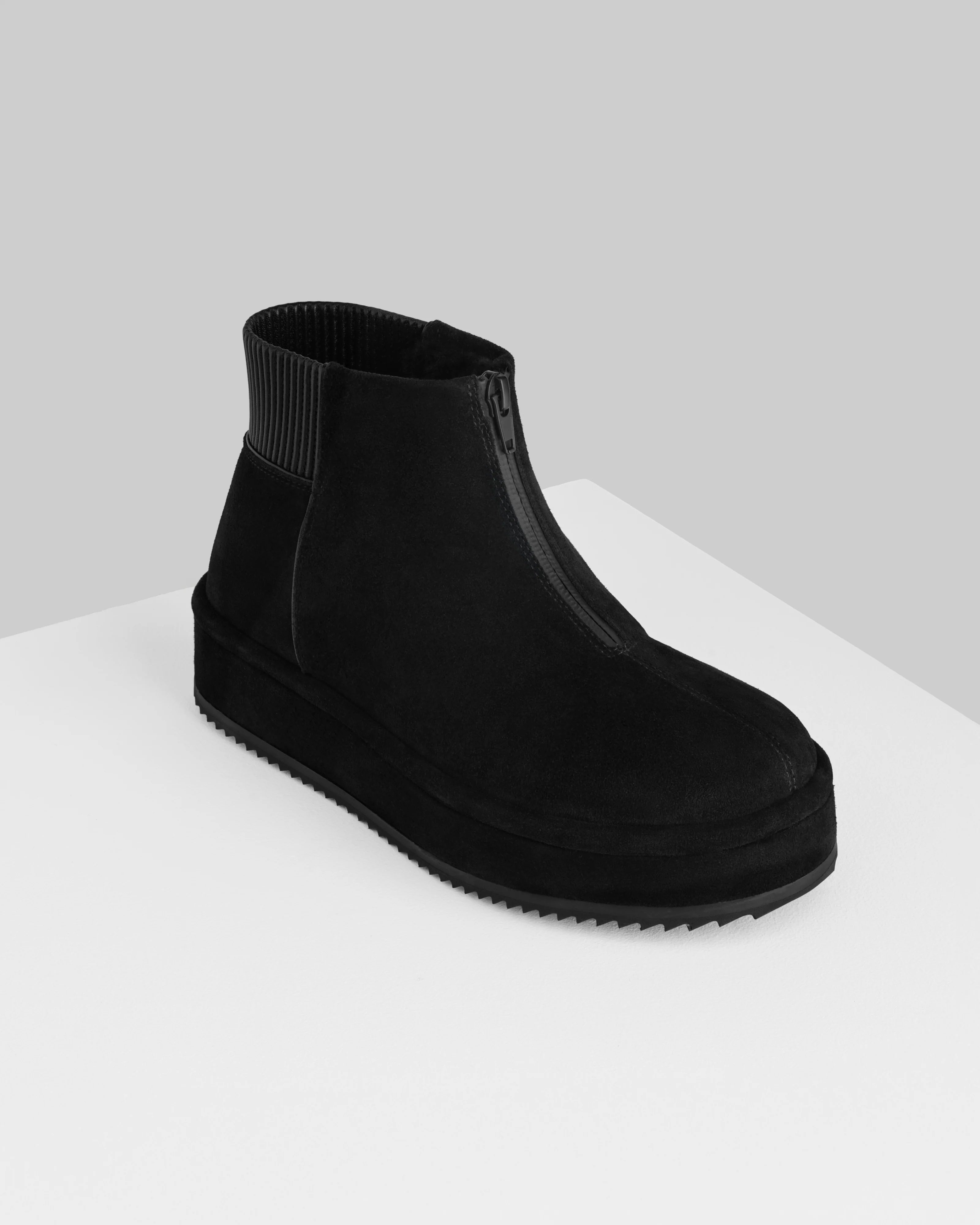 Bumper Bootie in Black Suede
