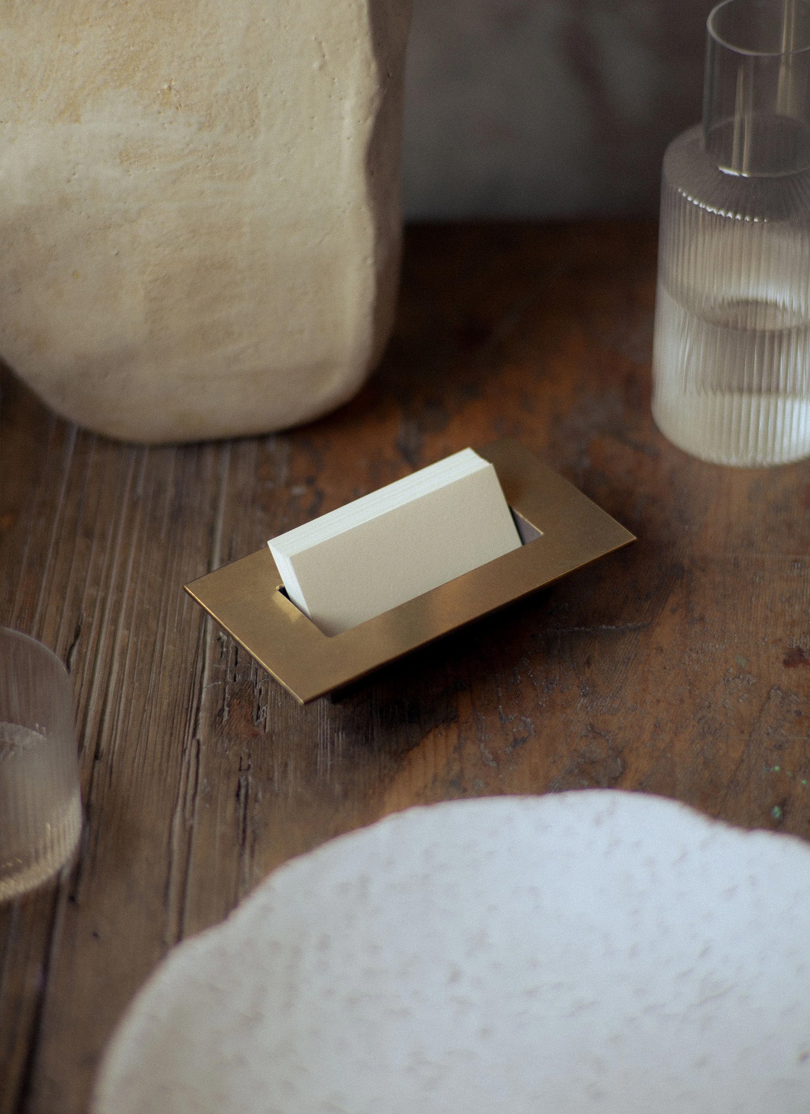 Altar Cardholder in Brass