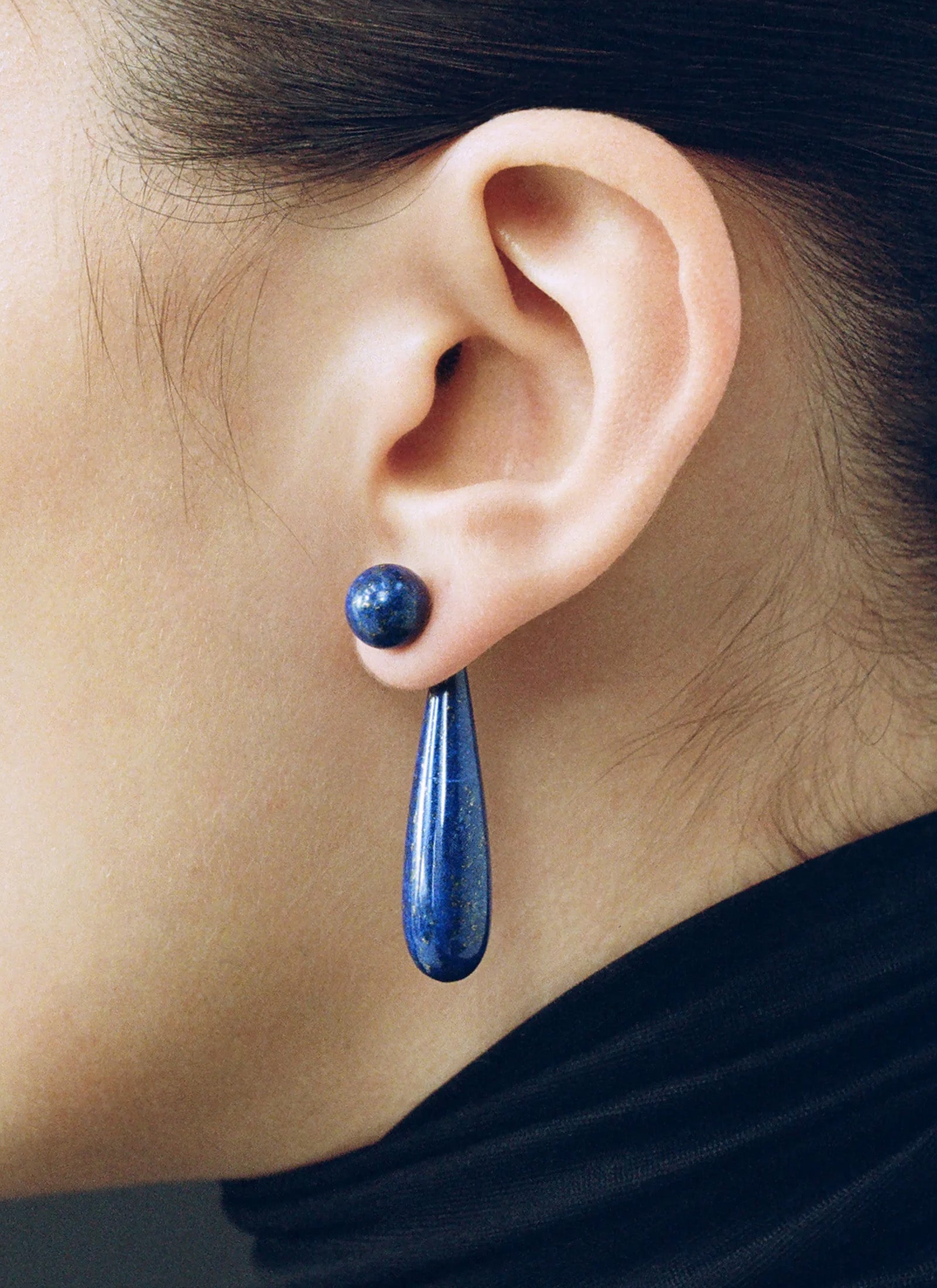 Small Angelika Earrings - Lapis