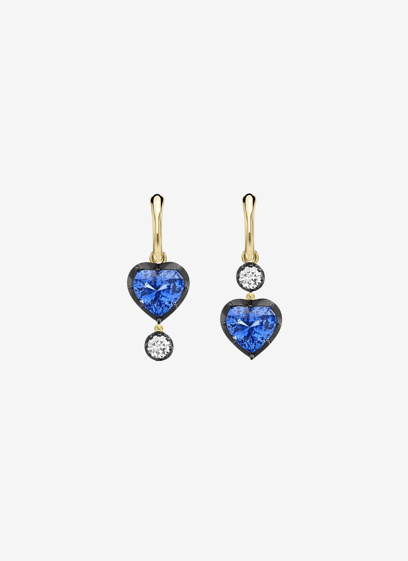 Gypsets - Asymmetric Sapphire Heart & Diamond