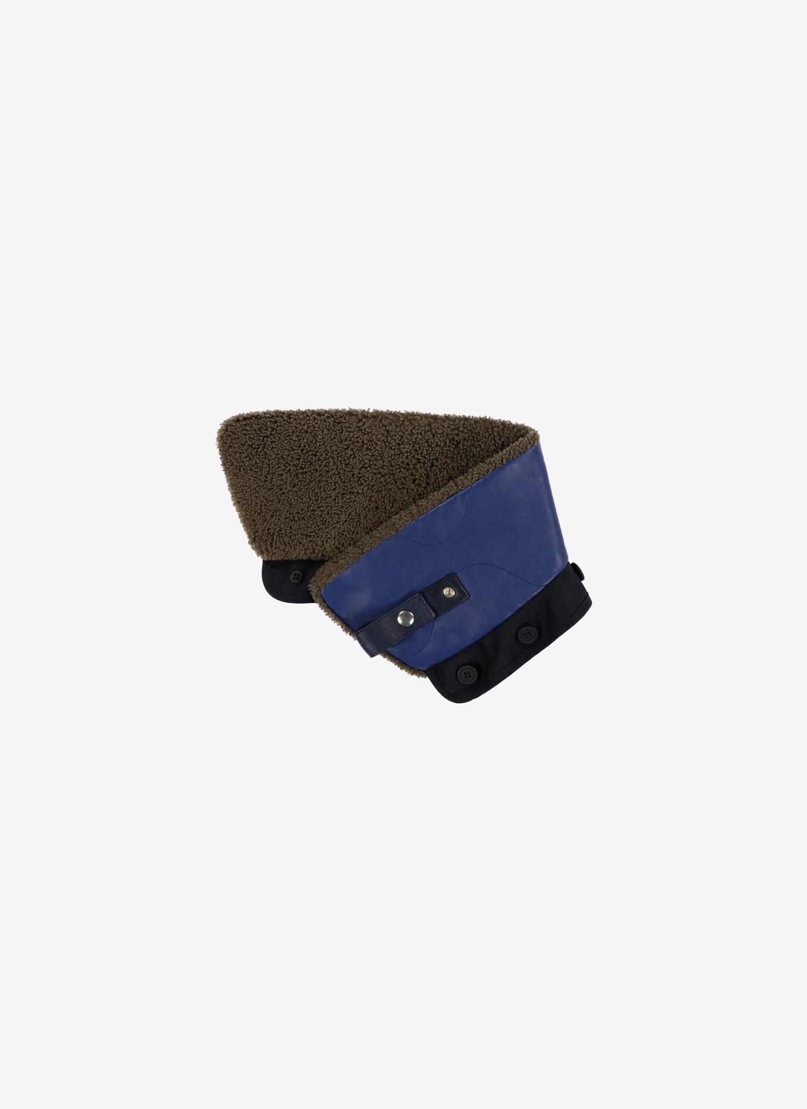 Aviator Collar - Dark Olive and Cobalt