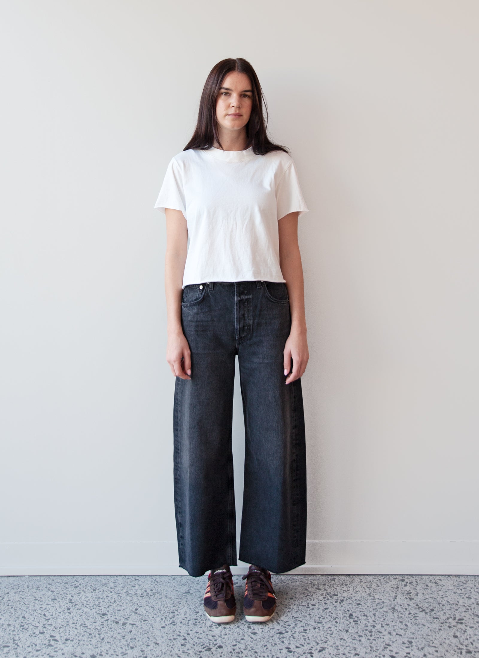 Ayla Crop Jean in Bronson (Washed Black)