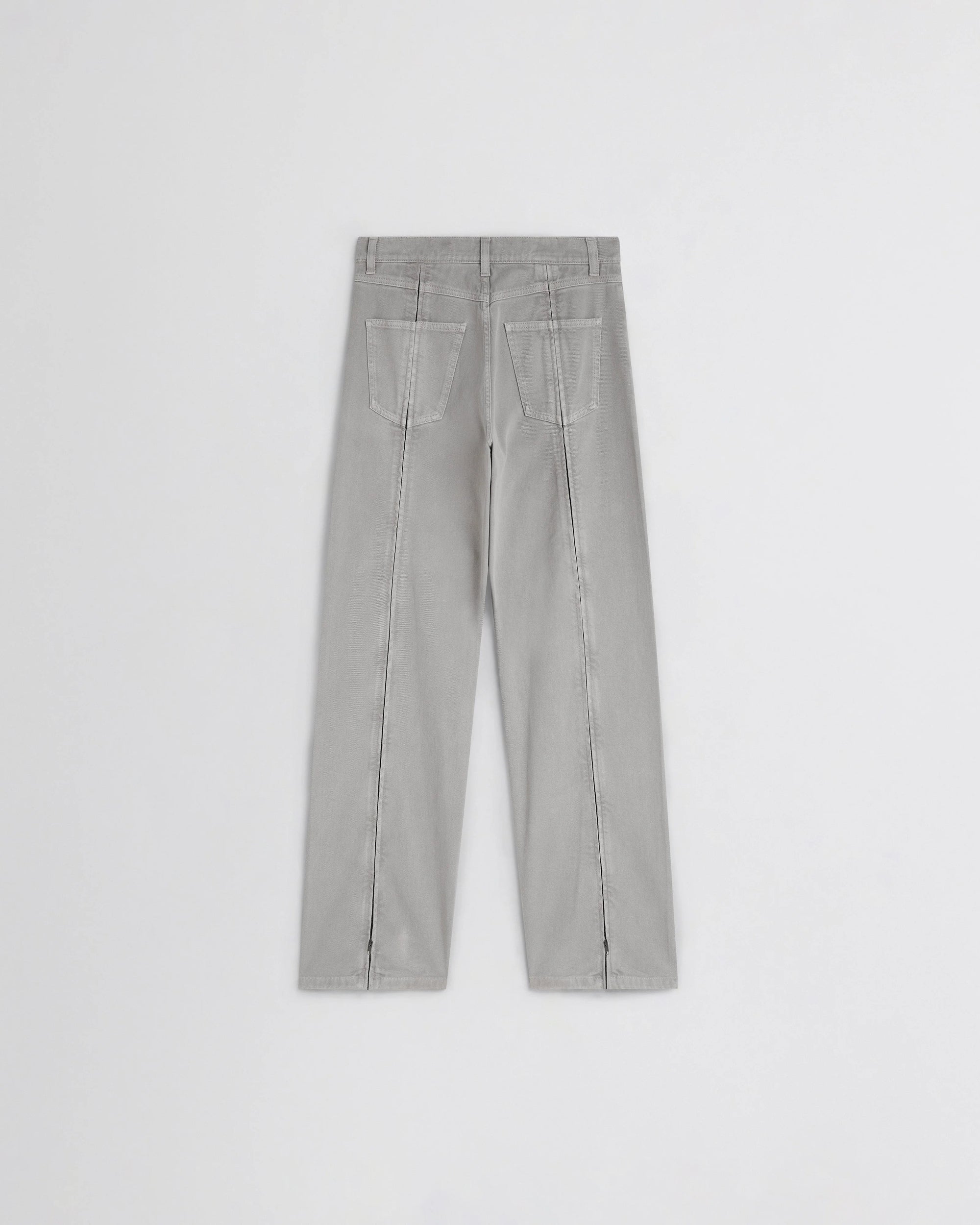 Zip Jean - Ash Grey