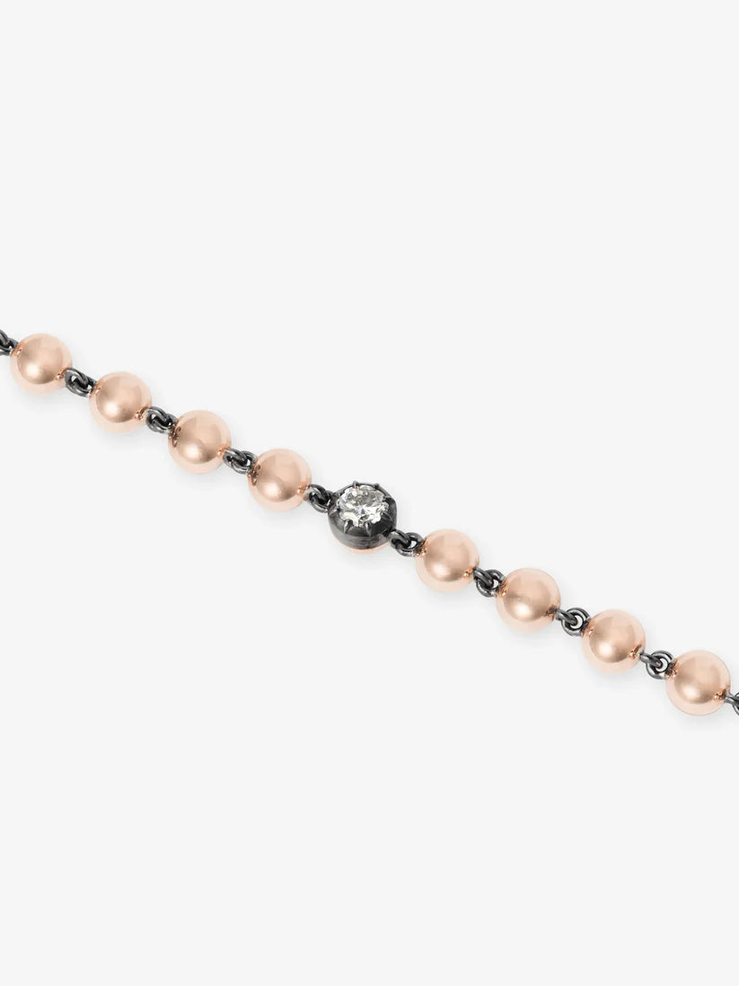 Bracelet - Ball n Chain with 0.25ct Diamond RG