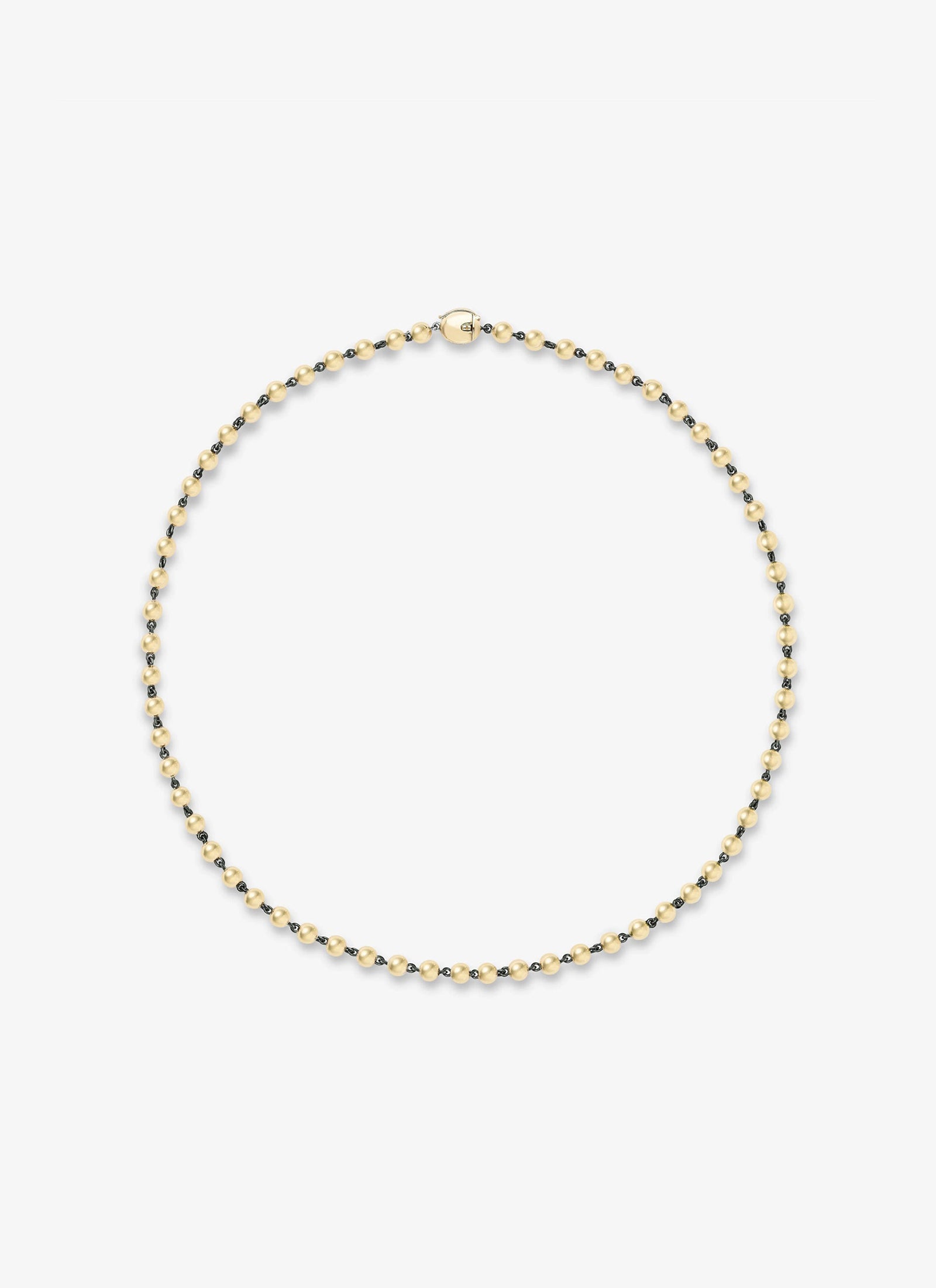 Ball n Chain - 18" Yellow Gold Necklace