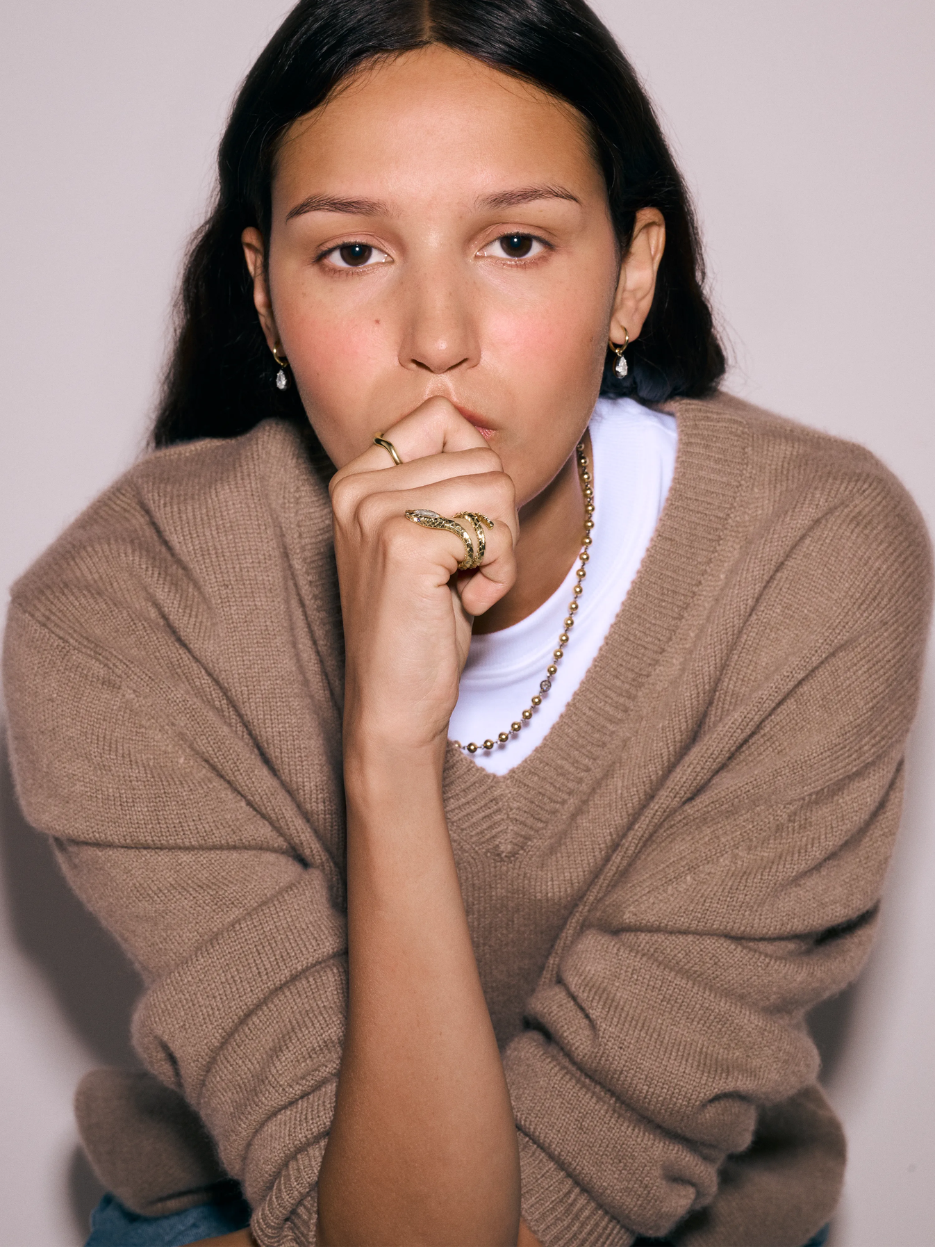 Ball n Chain - 18" Rose Gold Necklace with 0.25ct Diamond