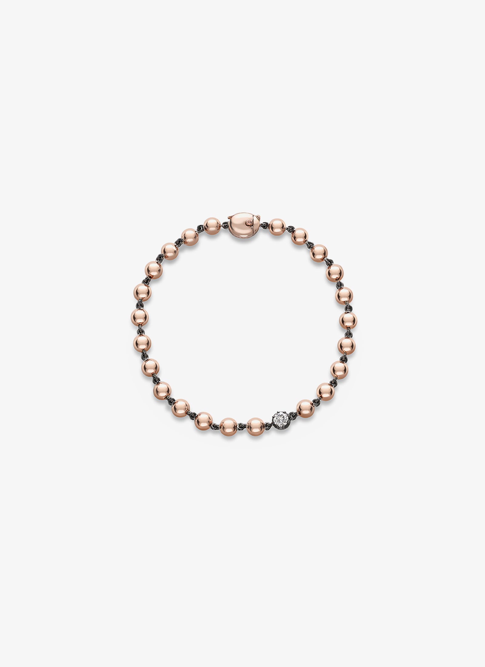 Bracelet - Ball n Chain with 0.25ct Diamond RG