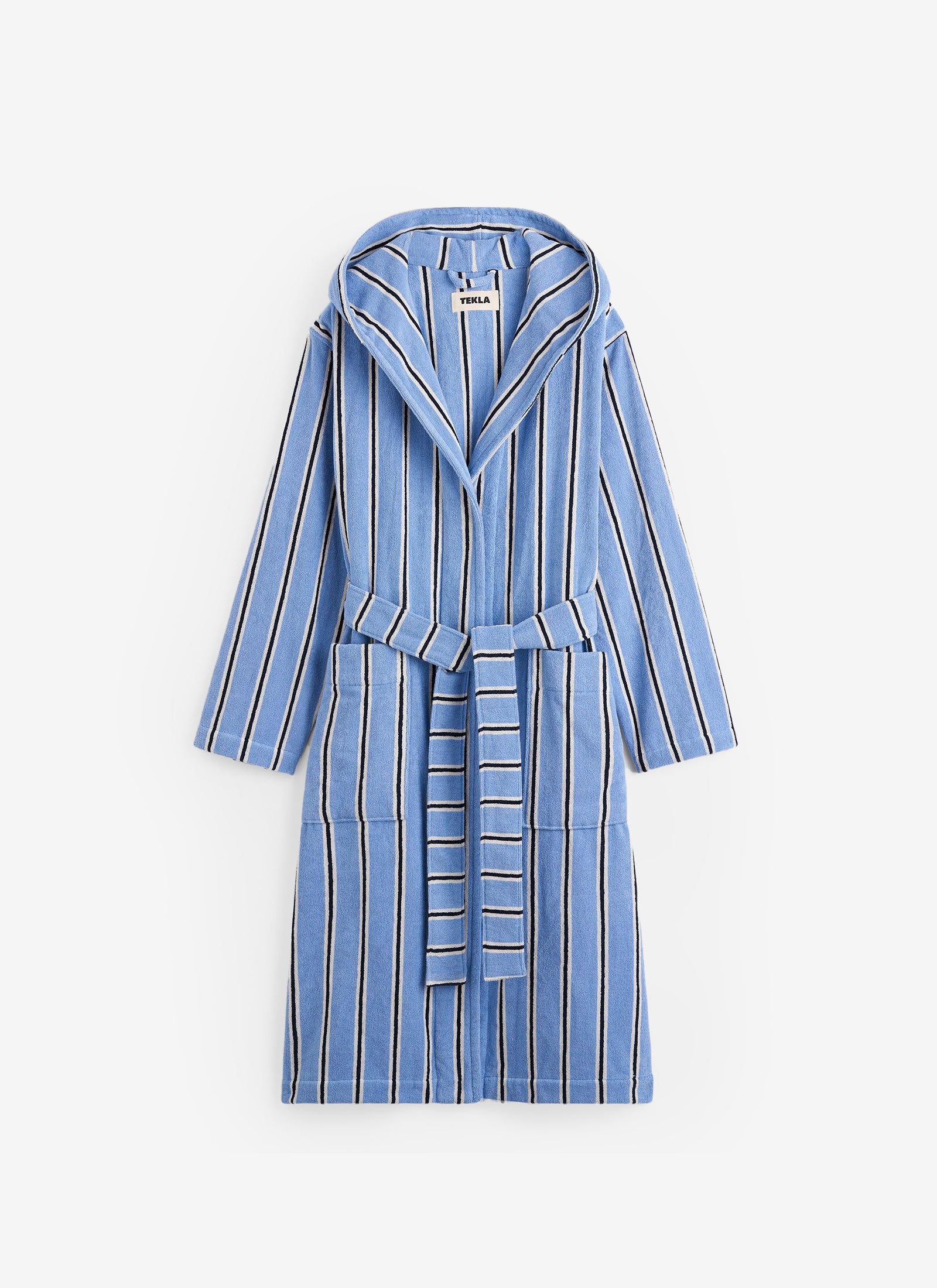 Hooded Bathrobe - Bassett Stripes