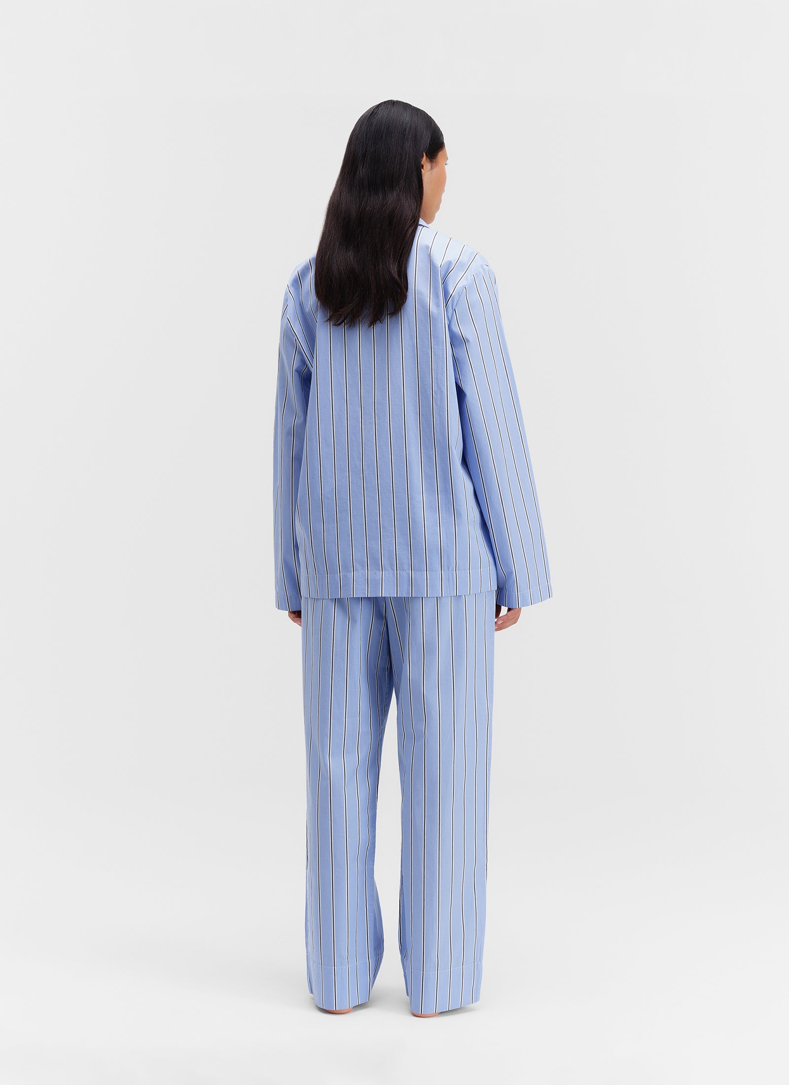 Poplin Sleep Shirt - Bassett Stripes