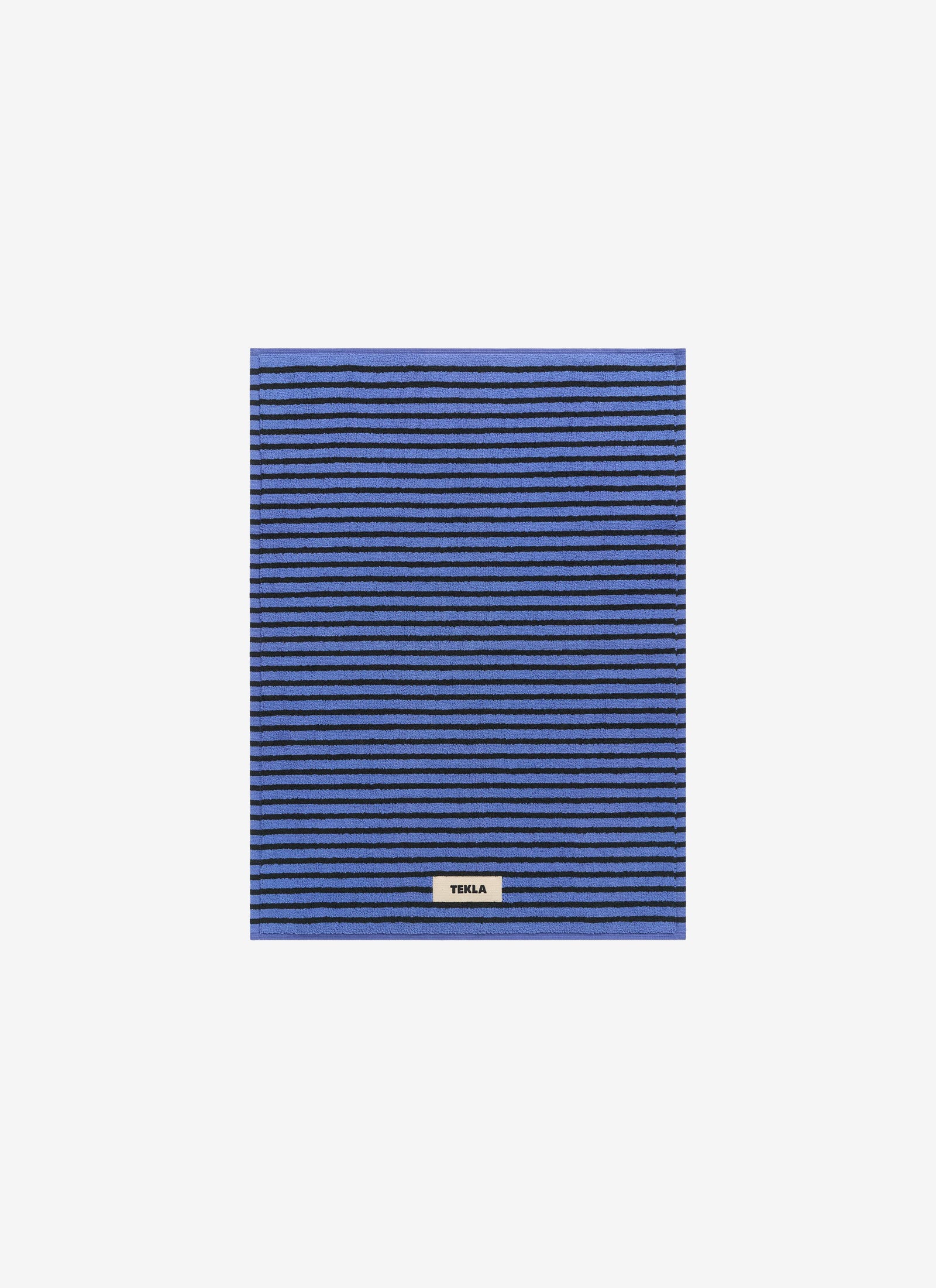 Bathmat - Blue and Black Stripes