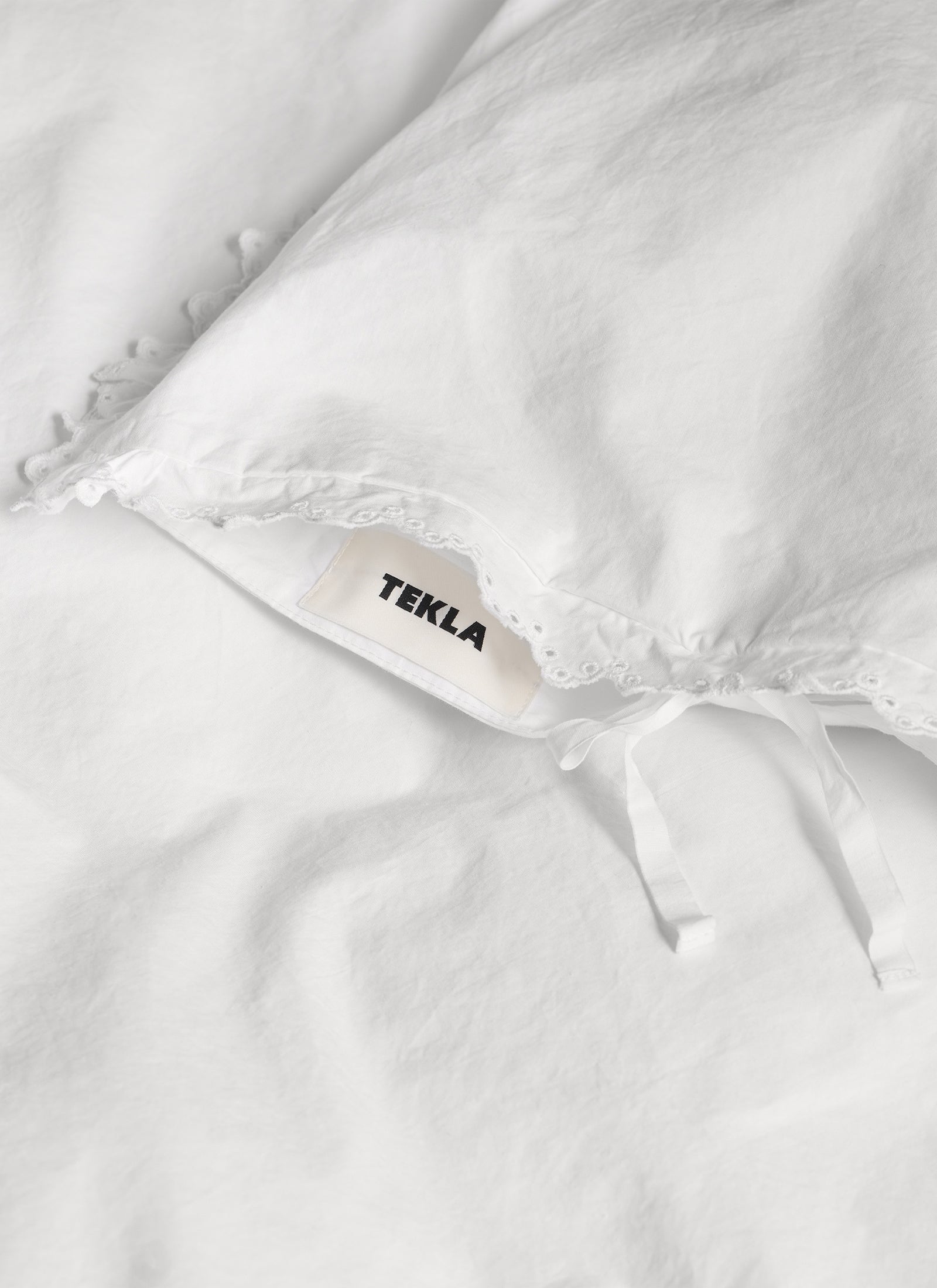 Broderie Anglaise Duvet Cover - Anais in Broken White