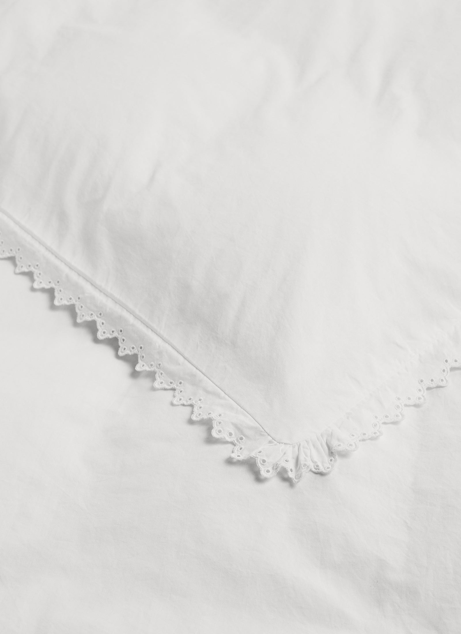 Broderie Anglaise Duvet Cover - Anais in Broken White