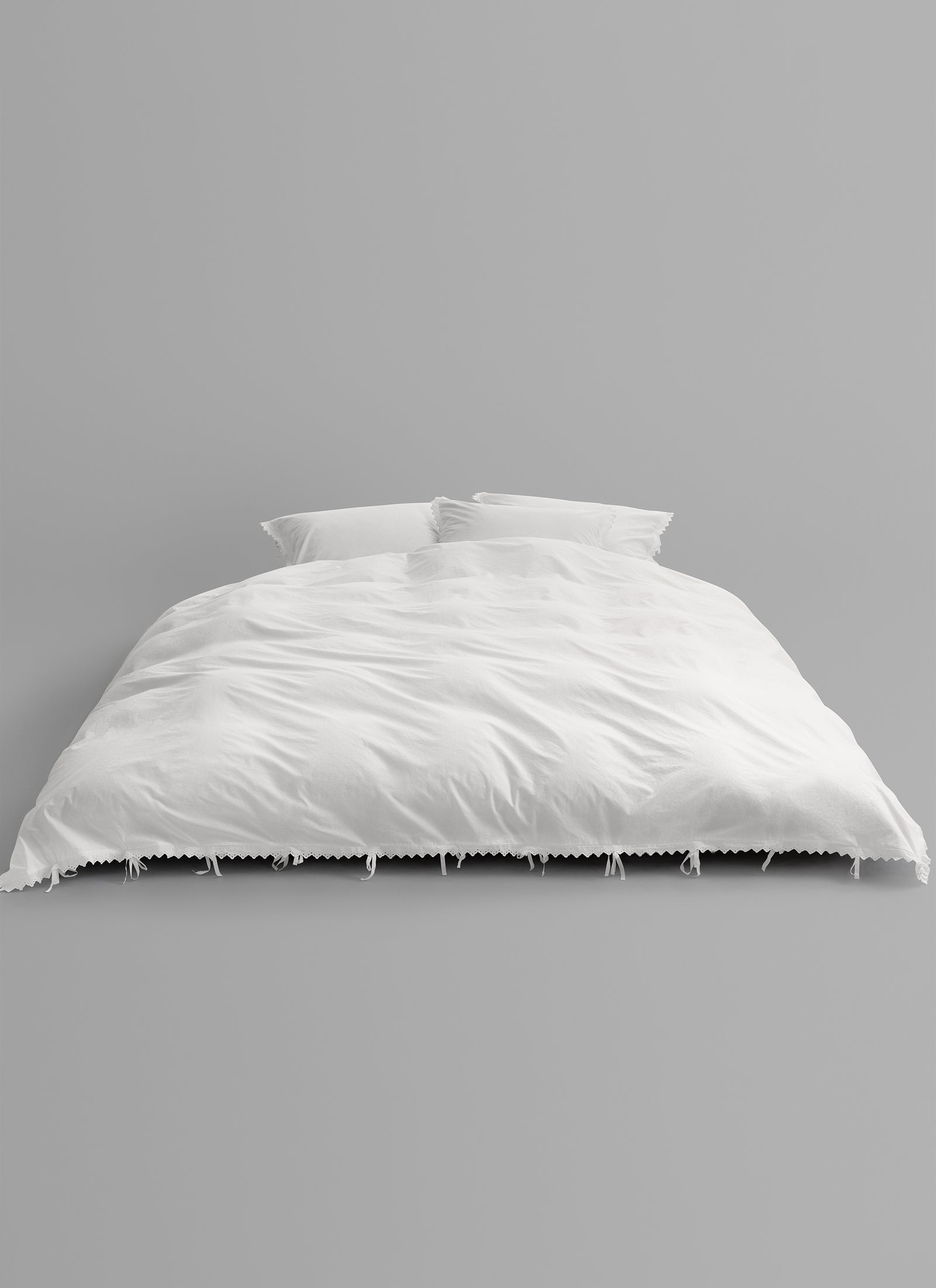 Broderie Anglaise Duvet Cover - Anais in Broken White