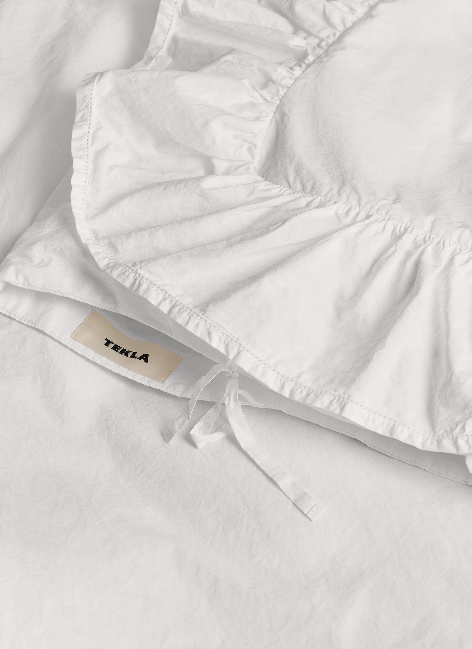 Broderie Anglaise Duvet Cover - Elodie in Broken White