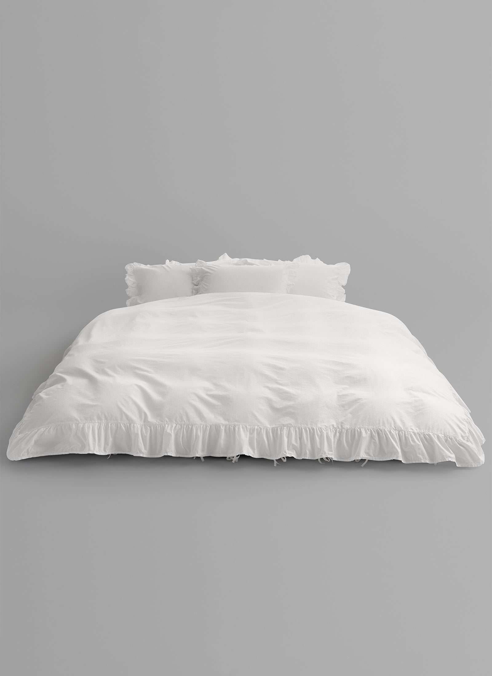Broderie Anglaise Duvet Cover - Elodie in Broken White