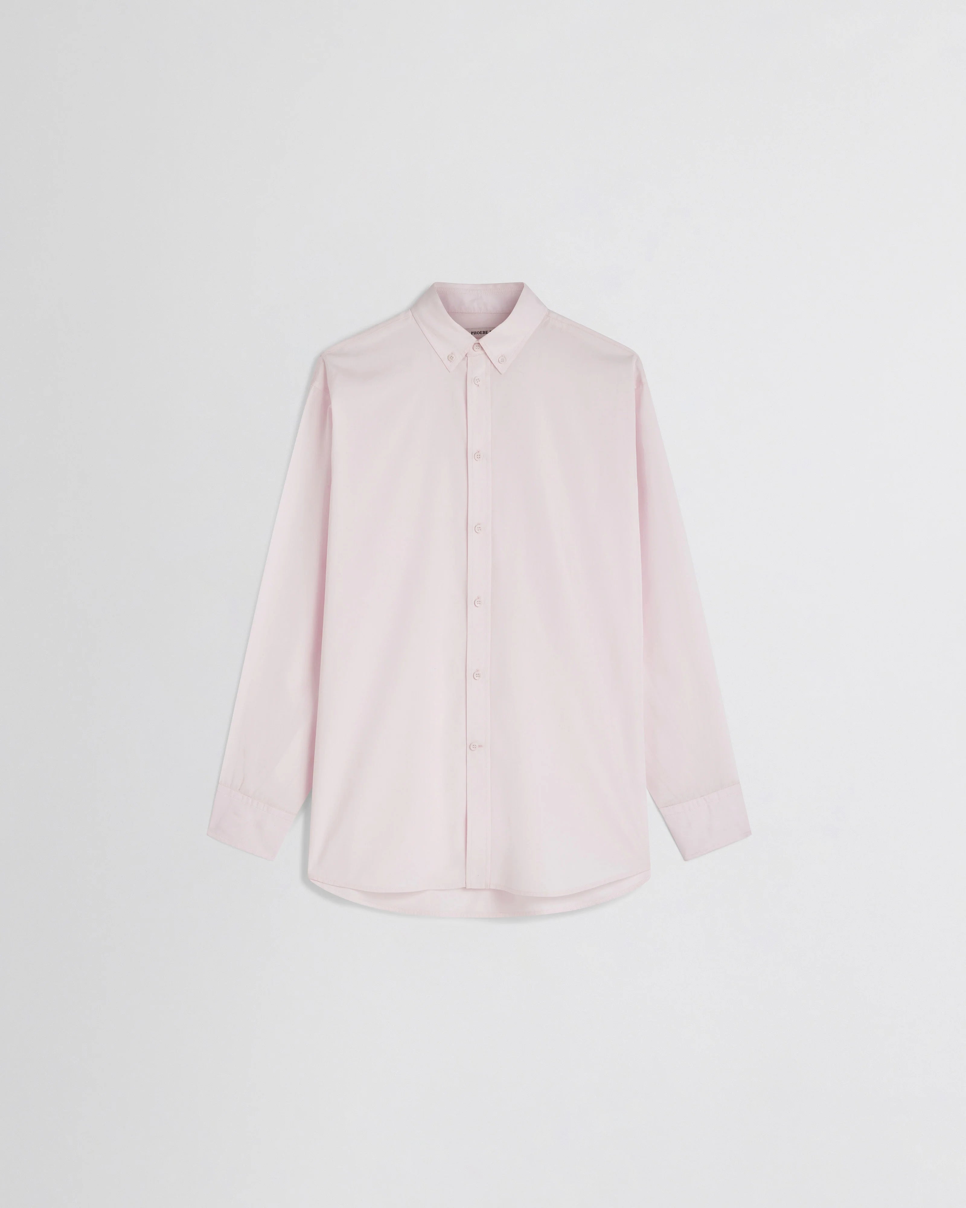 Button Collar Shirt - Pale Pink