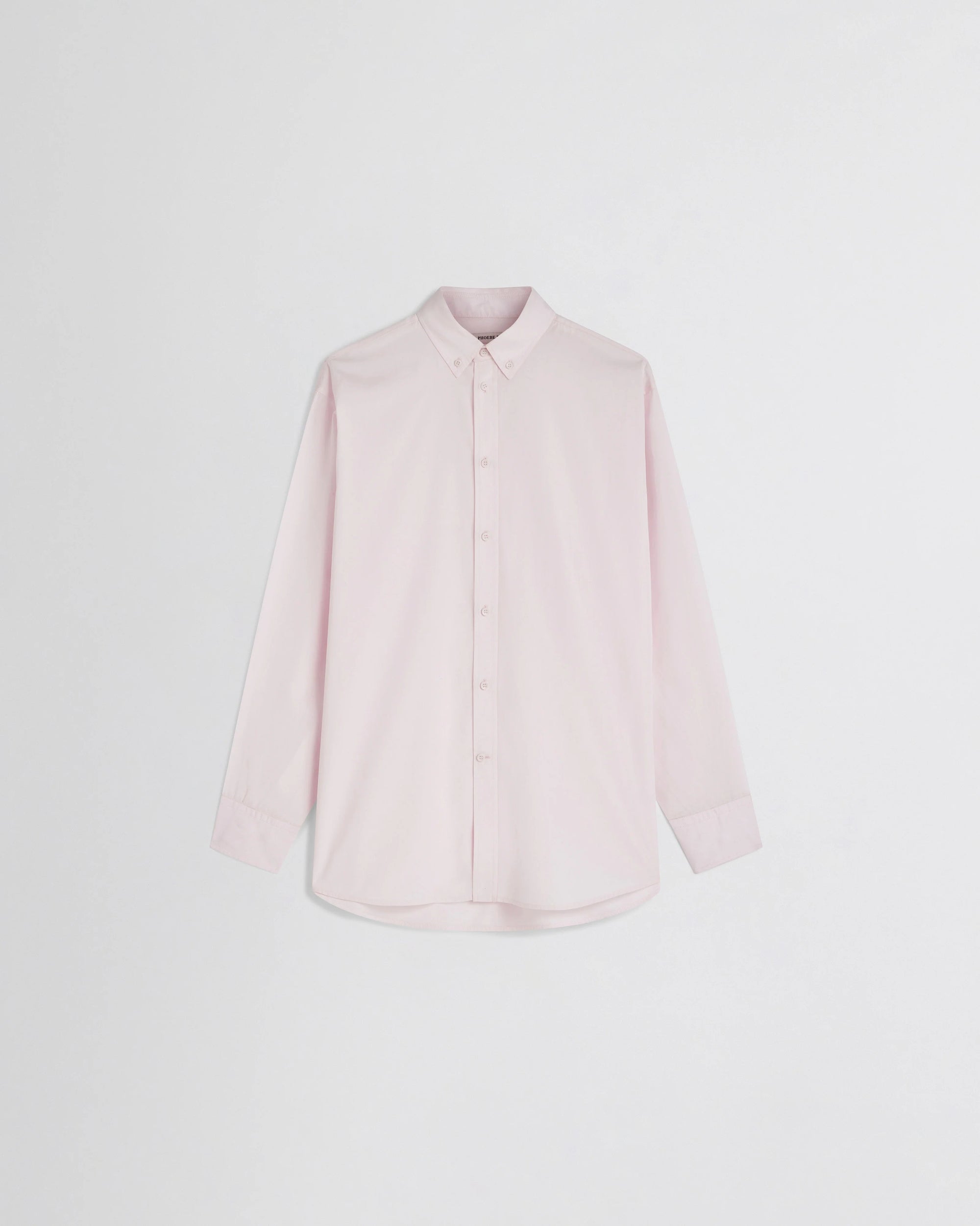 Button Collar Shirt - Pale Pink