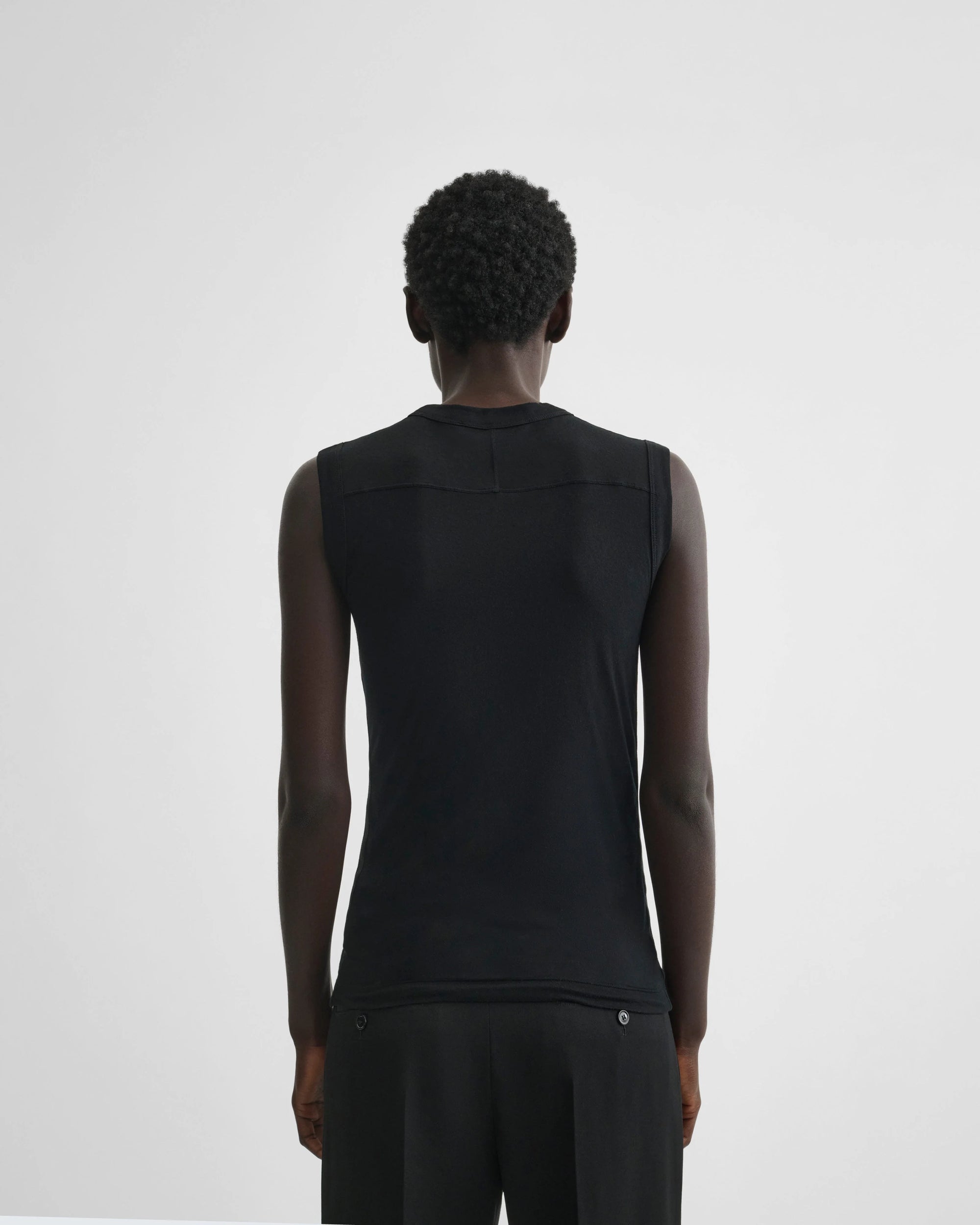 Ultra Fine Tank with Cotton Tape - Black