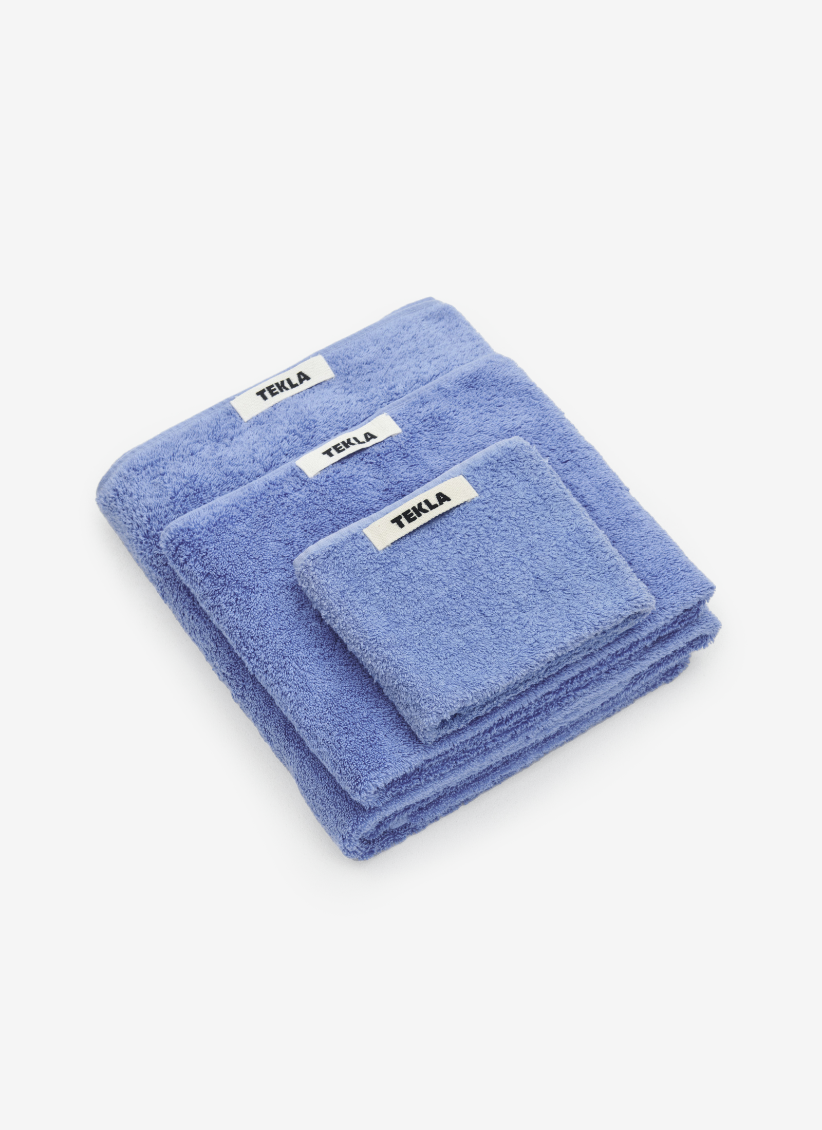 Organic Cotton Towels - Clear Blue