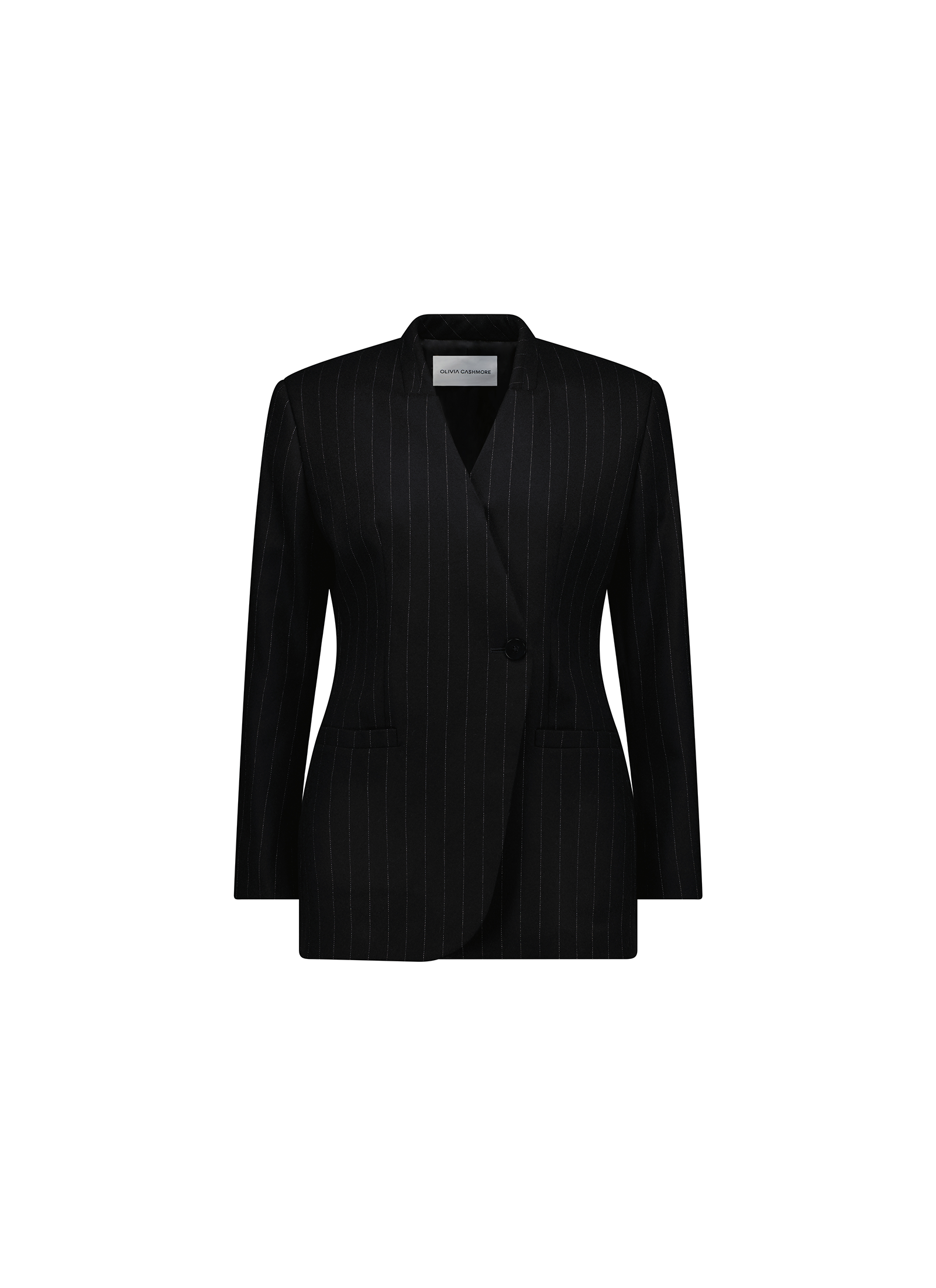 Jude Blazer - Black Pinstripe