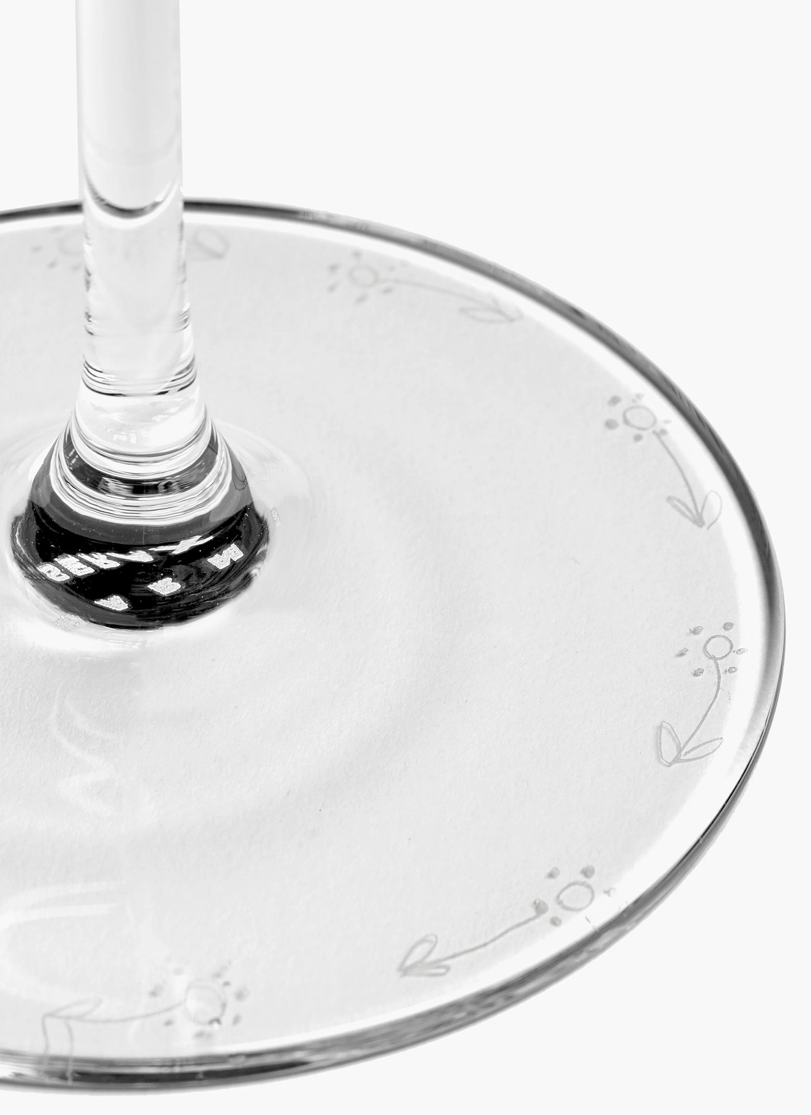 Serax x Marni Champagne Coupe Glass - Anemone Vaniglia Midnight Flowers (Set of 4)